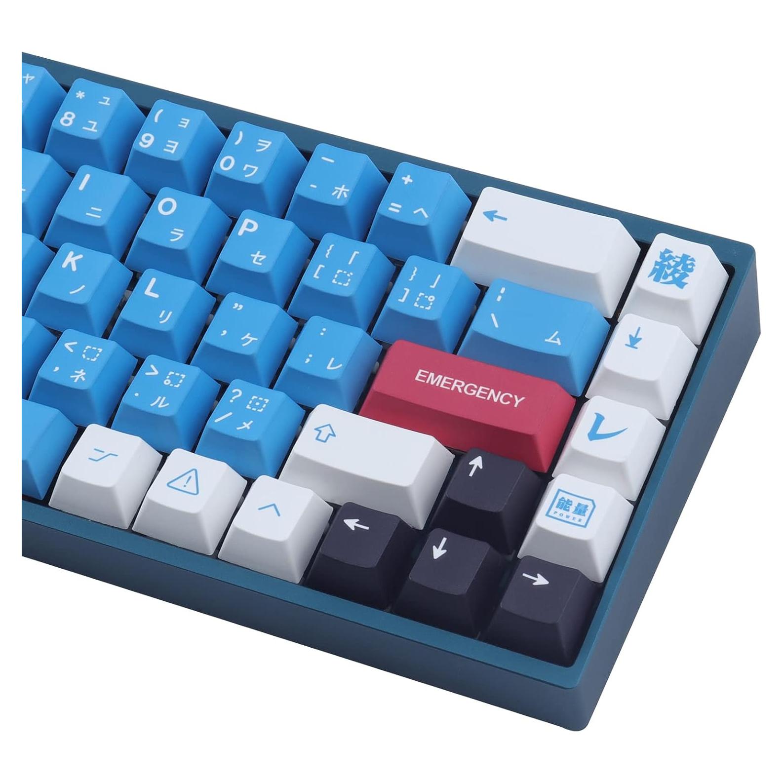 Conjunto de Teclas Mecánicas JOMKIZ PBT 134 Teclas Azul