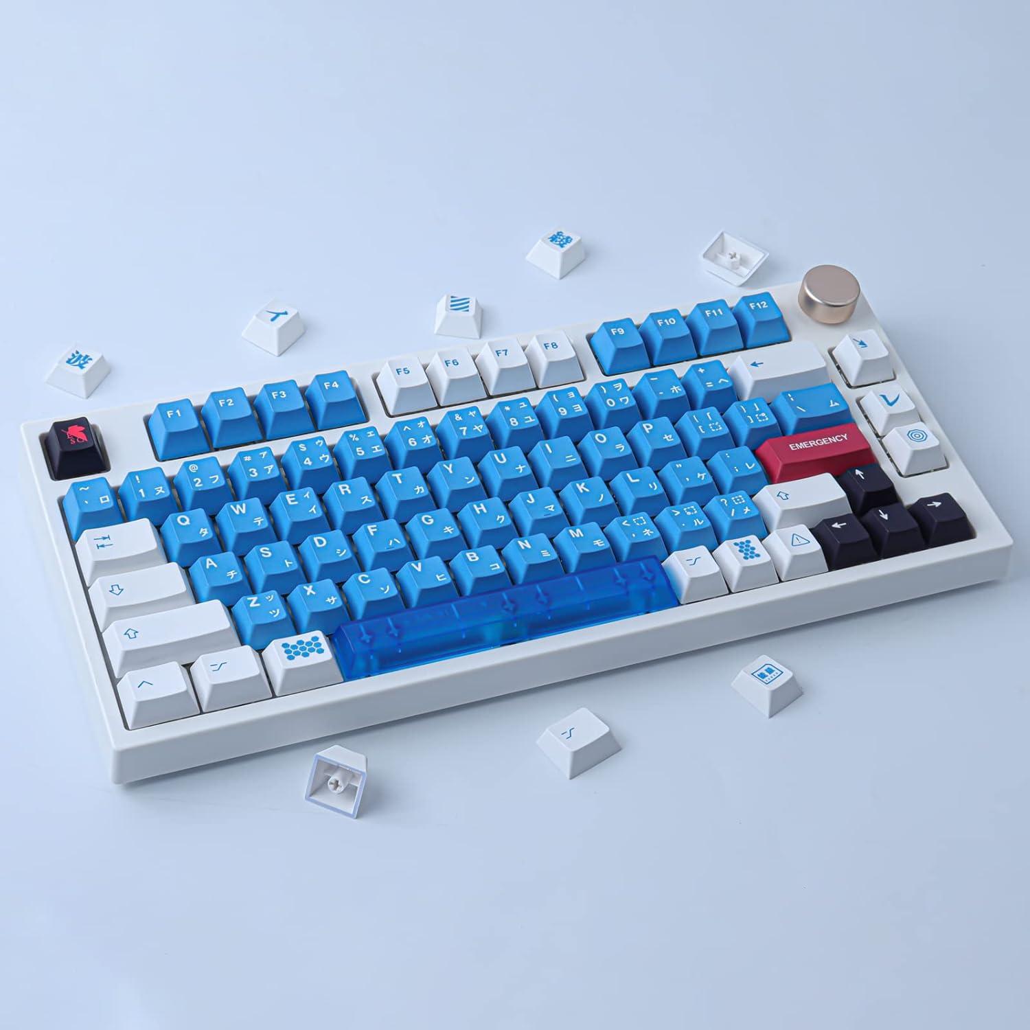 Conjunto de Teclas Mecánicas JOMKIZ PBT 134 Teclas Azul