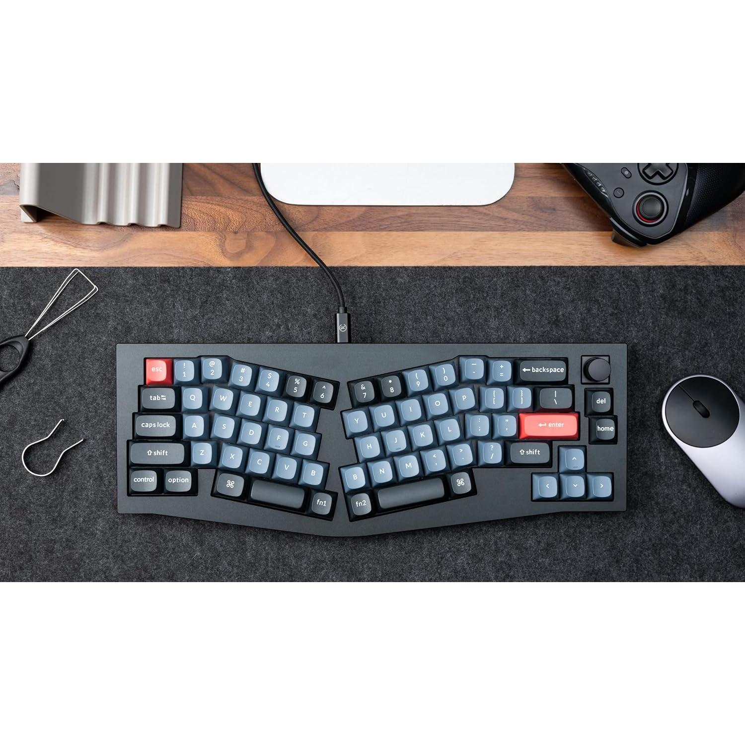 Teclado Mecánico Keychron Q8 65% Programable con Perilla Negra