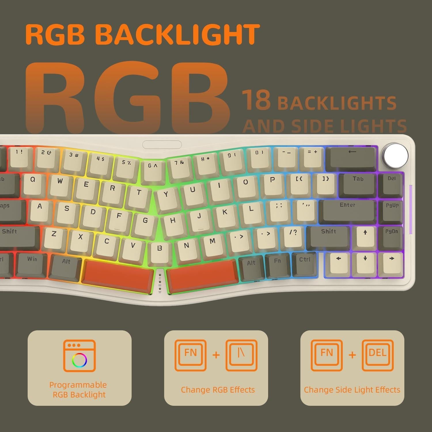 Teclado Mecánico Gaming Ajazz AKS068 68 Teclas RGB Programable