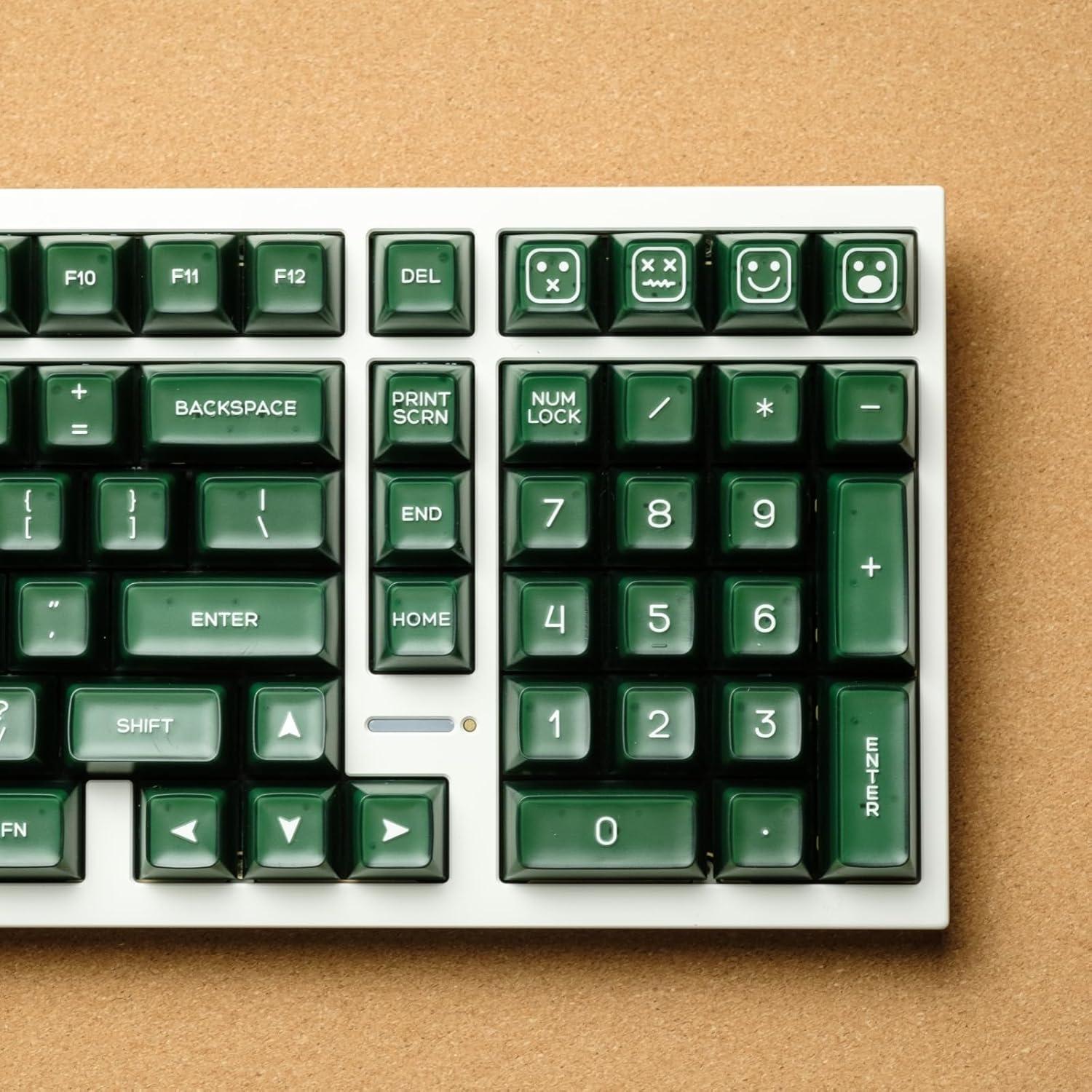 Teclado Mecánico 142 Teclas PBT REDQIN Jade Esmeralda RSA
