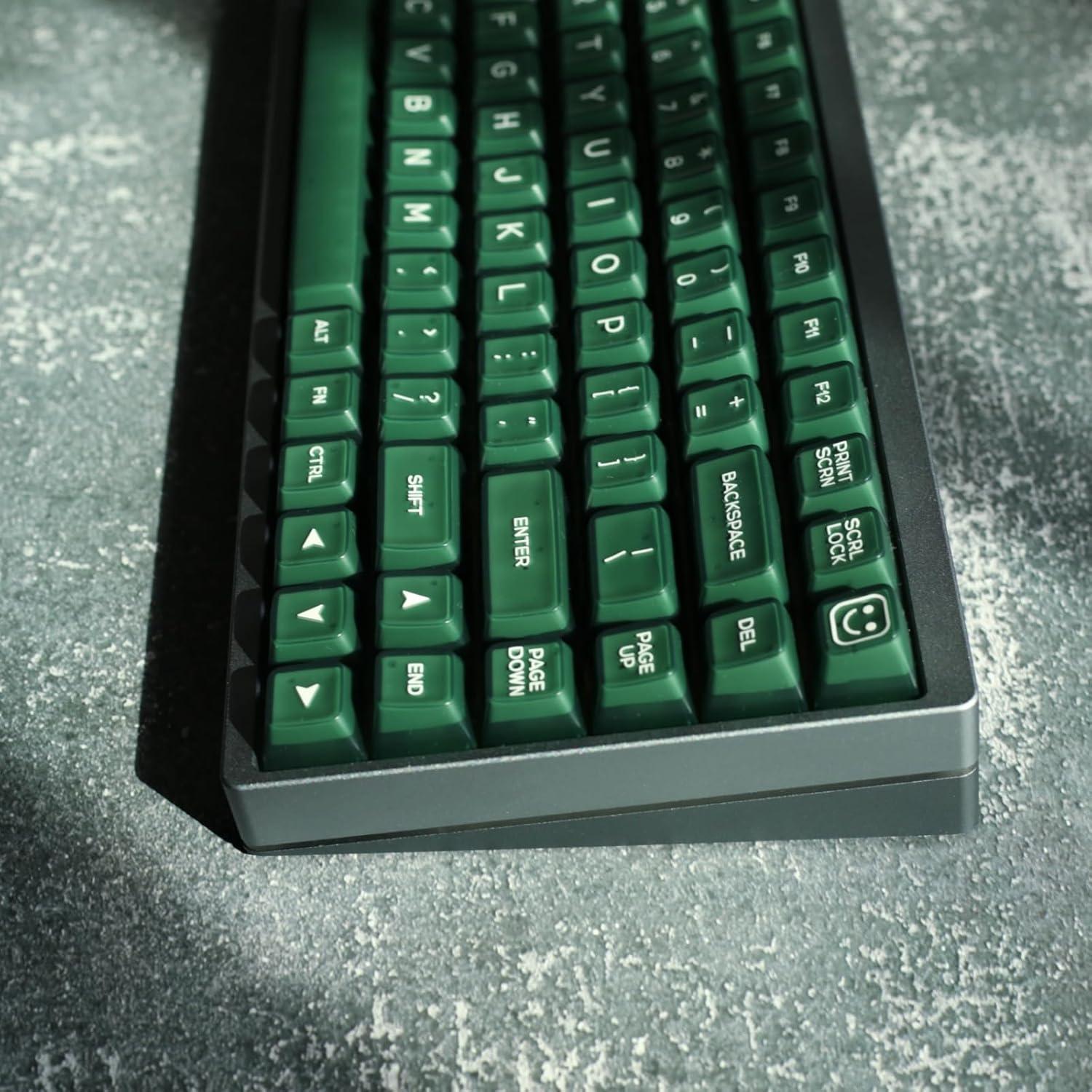 Teclado Mecánico 142 Teclas PBT REDQIN Jade Esmeralda RSA