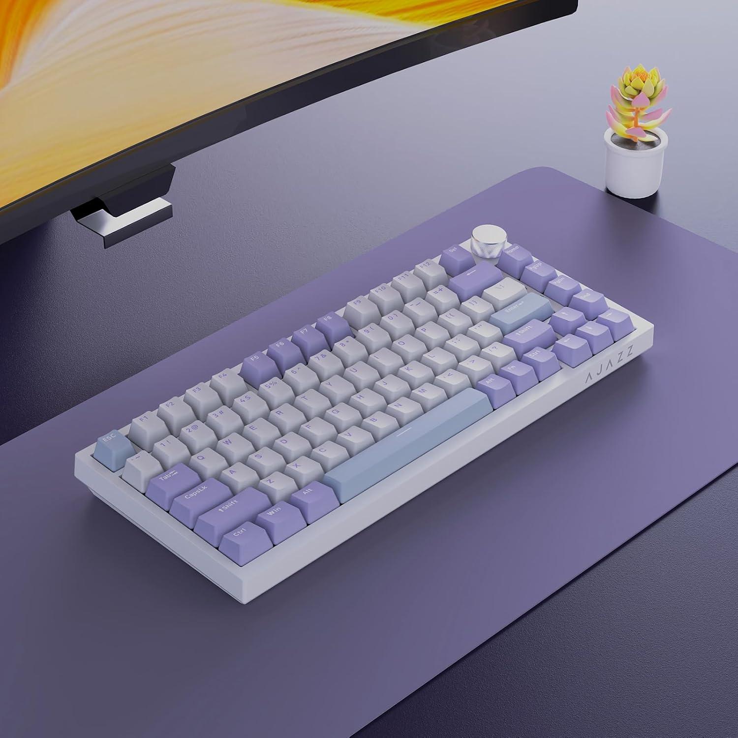 Teclado Mecánico Gaming AJAZZ AK820 75% RGB PBT 81 Teclas