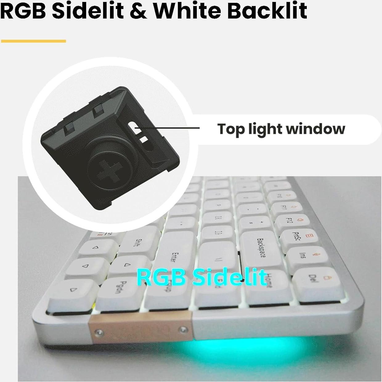 Teclado Mecánico Inalámbrico Lofree Flow - Perfil Bajo, 100 Teclas, Bluetooth, Aluminio