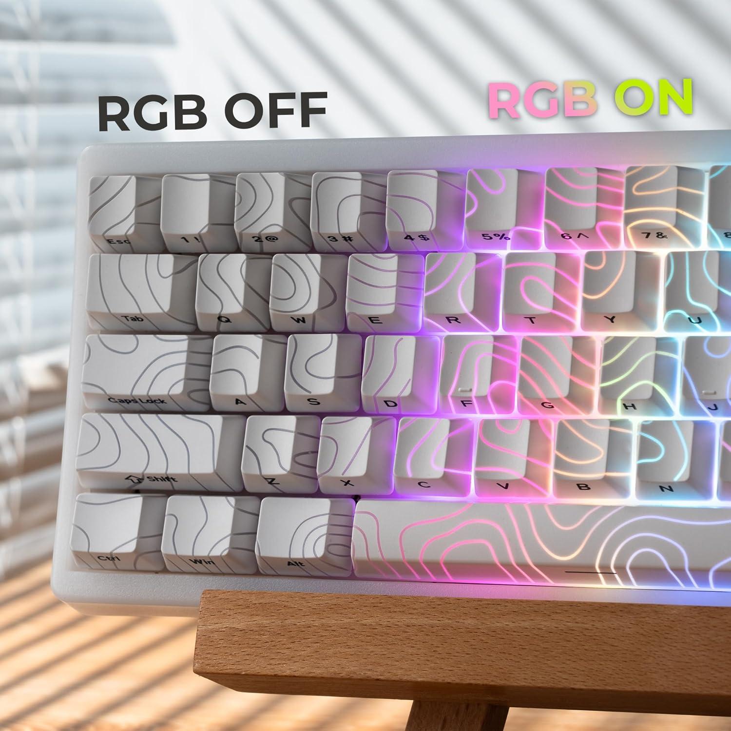 Juego de Teclas Retroiluminadas Blancas PBT XVX 140 Piezas