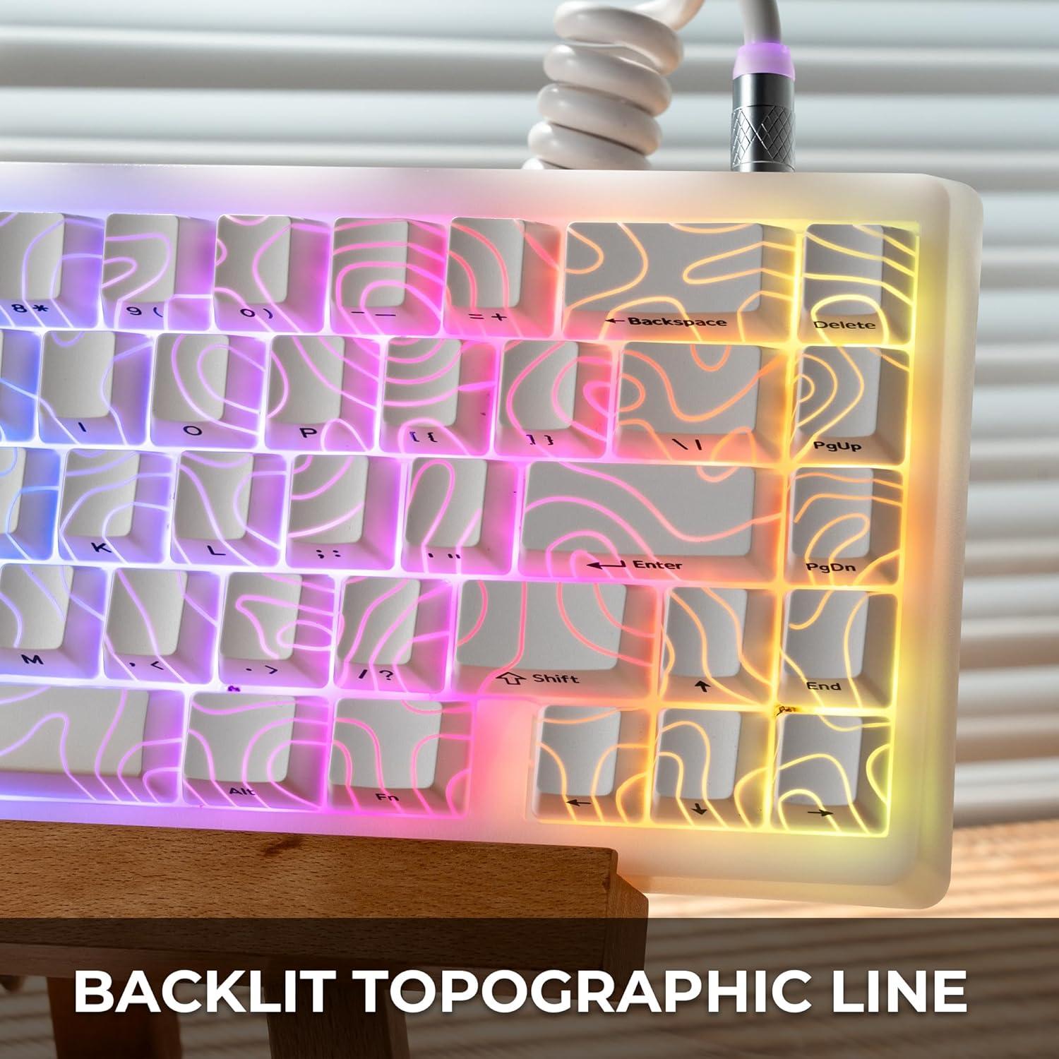 Juego de Teclas Retroiluminadas Blancas PBT XVX 140 Piezas