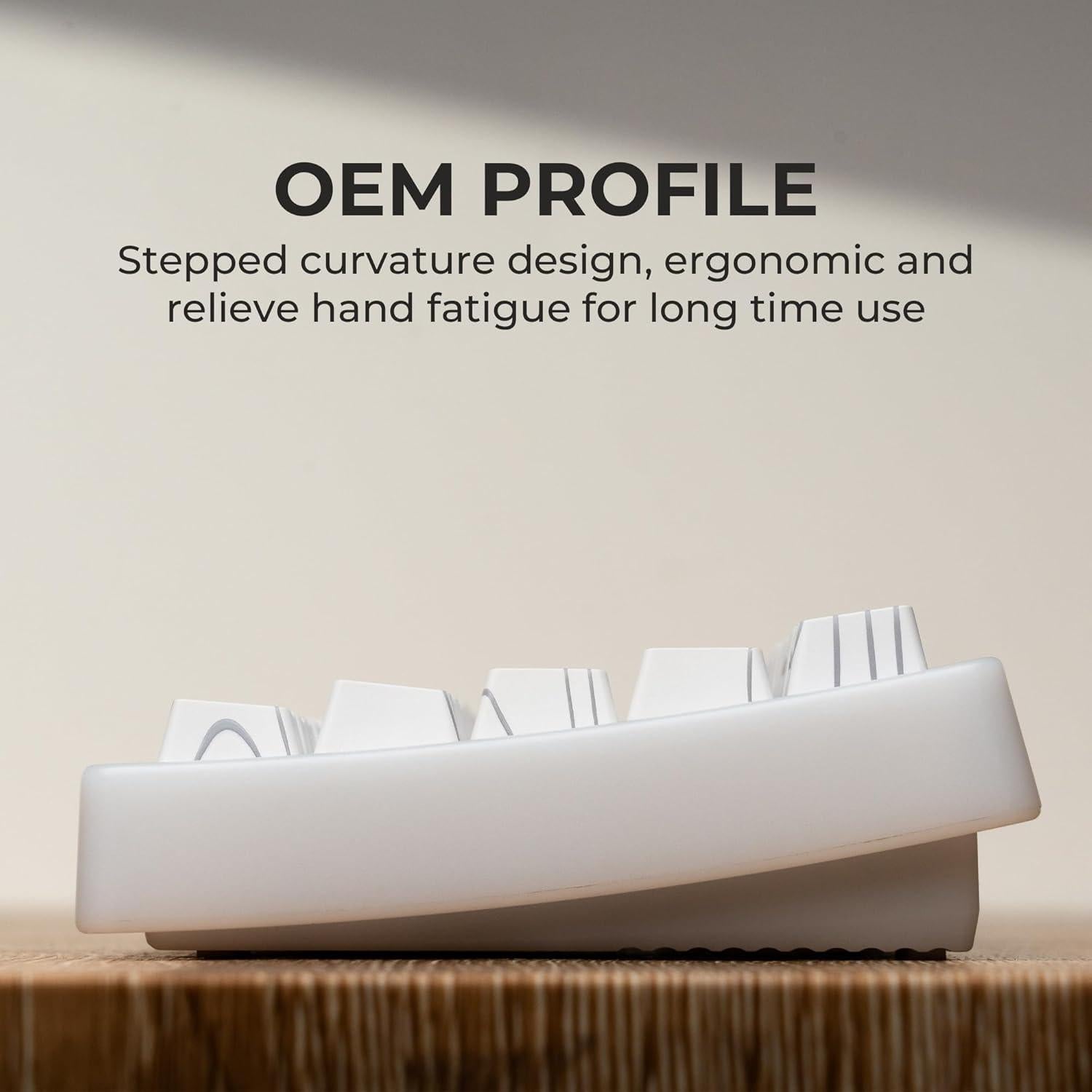 Juego de Teclas Retroiluminadas Blancas PBT XVX 140 Piezas