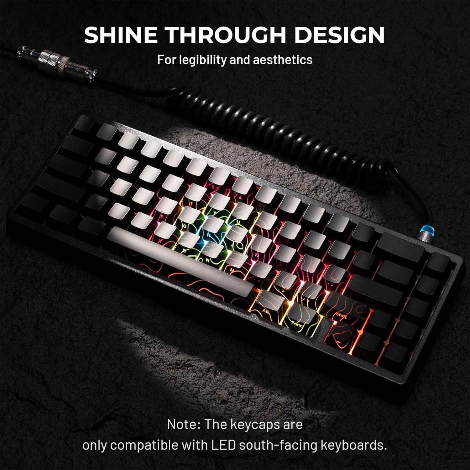 Conjunto de 118 Teclas Mecánicas HITIME Stealth - Negro