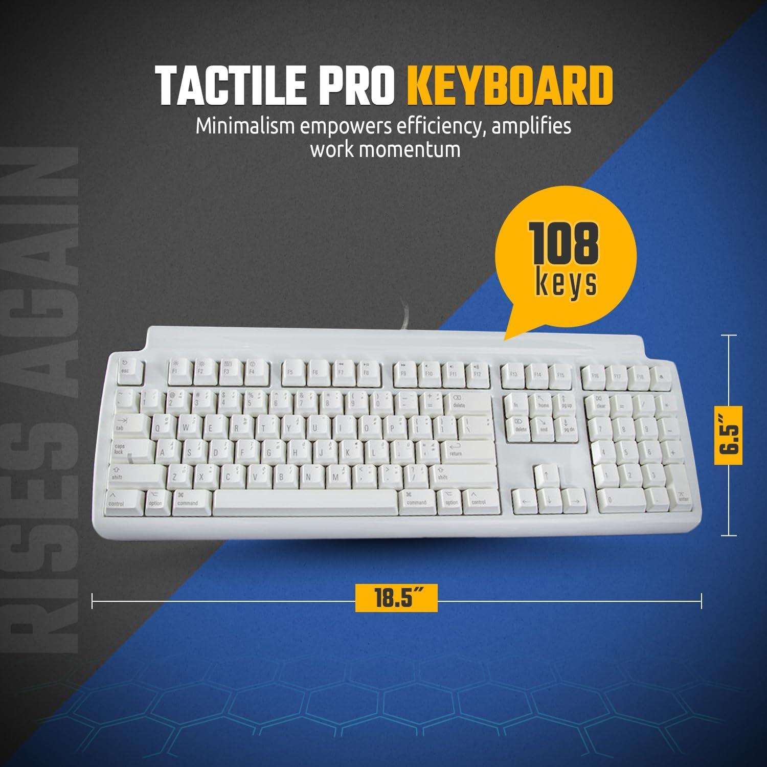 Teclado Táctil Pro Matias para Mac USB 3 Puertos 1.24kg