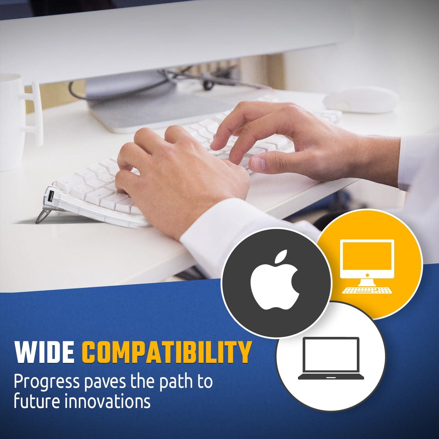 Teclado Táctil Pro Matias para Mac USB 3 Puertos 1.24kg