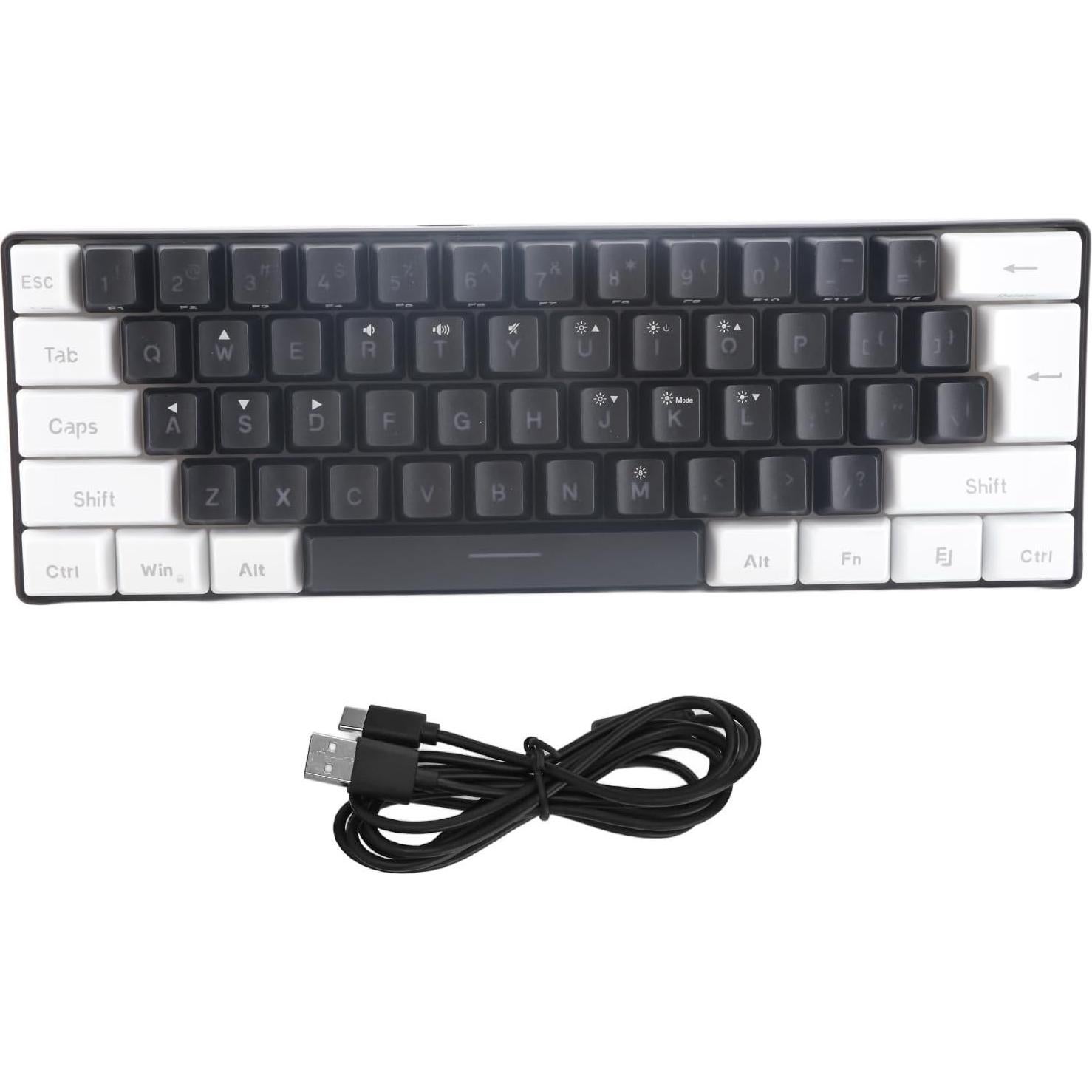 Teclado Gaming Mini RGB Goodstumbler 61 Teclas Ergonómico