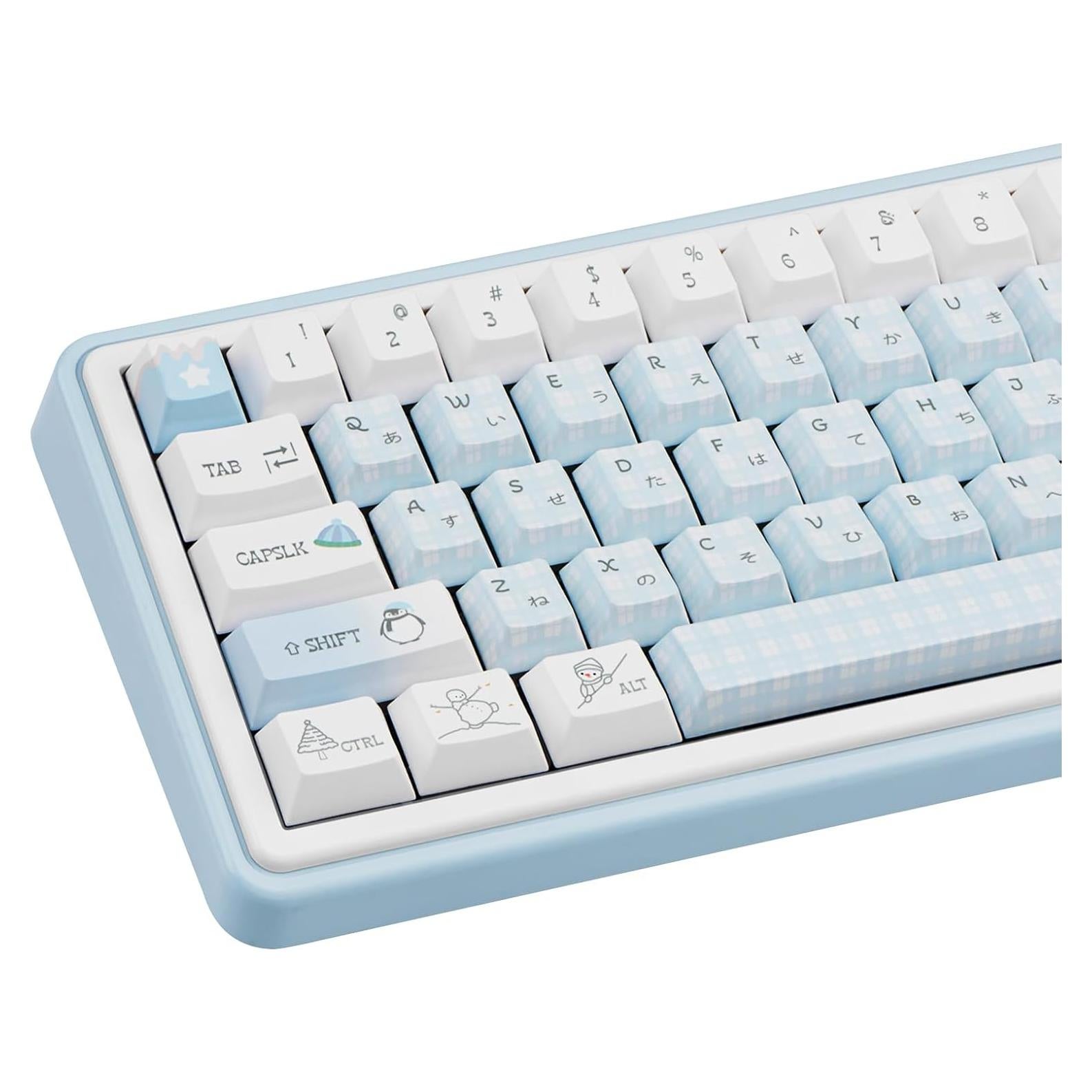 Juego de Teclas PBT COOMICKEY 145 Teclas Azul Invierno