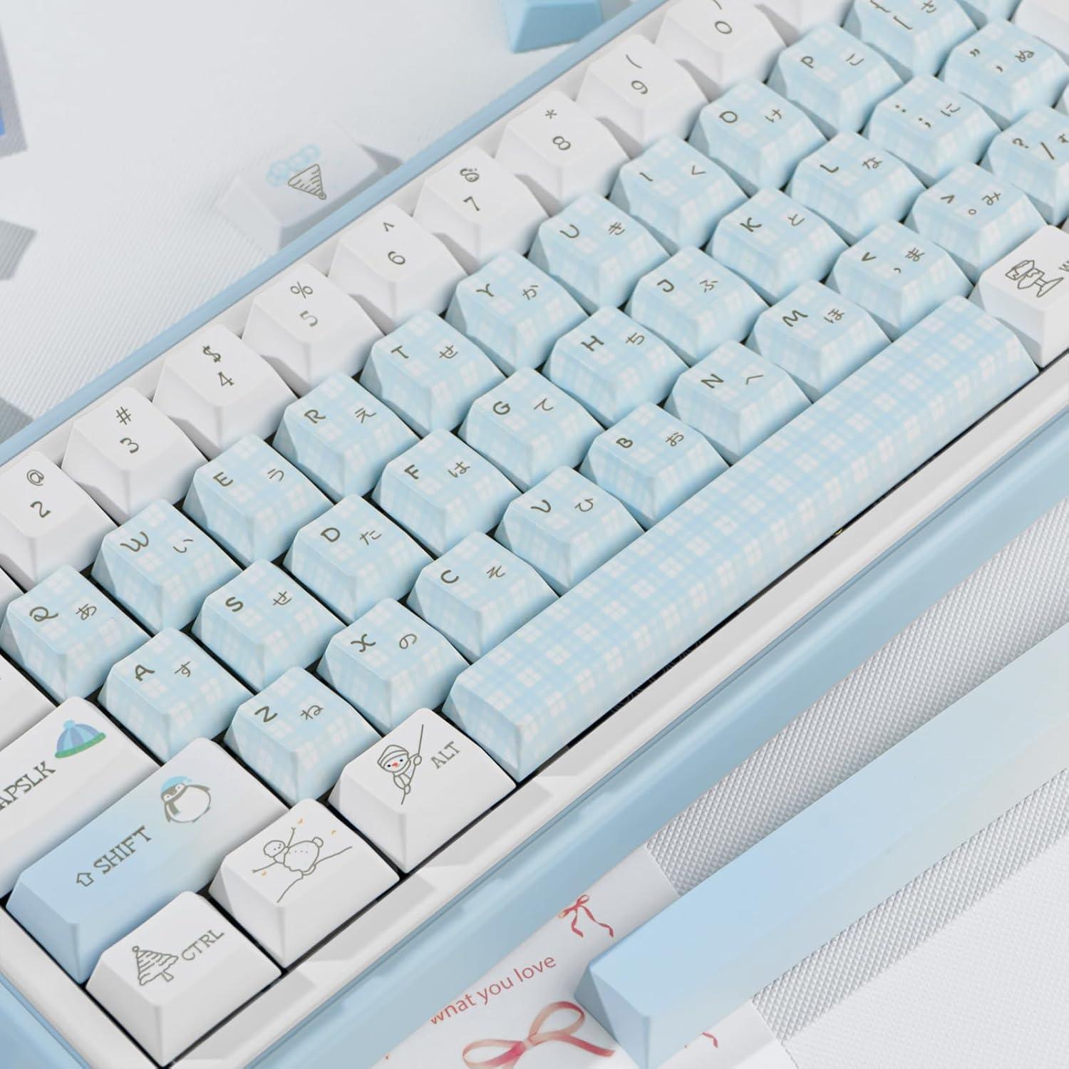 Juego de Teclas PBT COOMICKEY 145 Teclas Azul Invierno