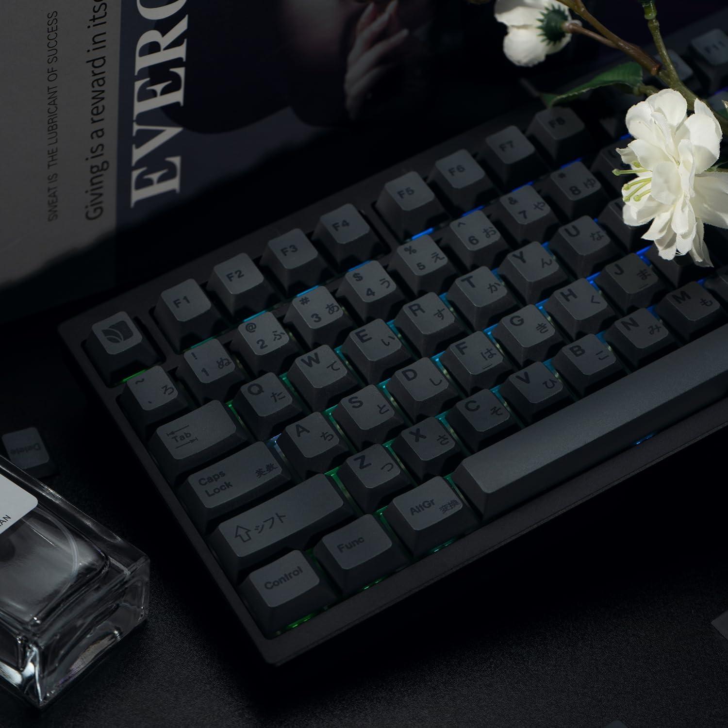 Teclas Personalizadas TIMSEKER PBT Negras ANSI 130 Unidades