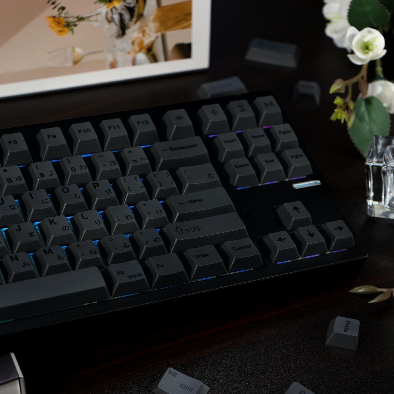 Teclas Personalizadas TIMSEKER PBT Negras ANSI 130 Unidades