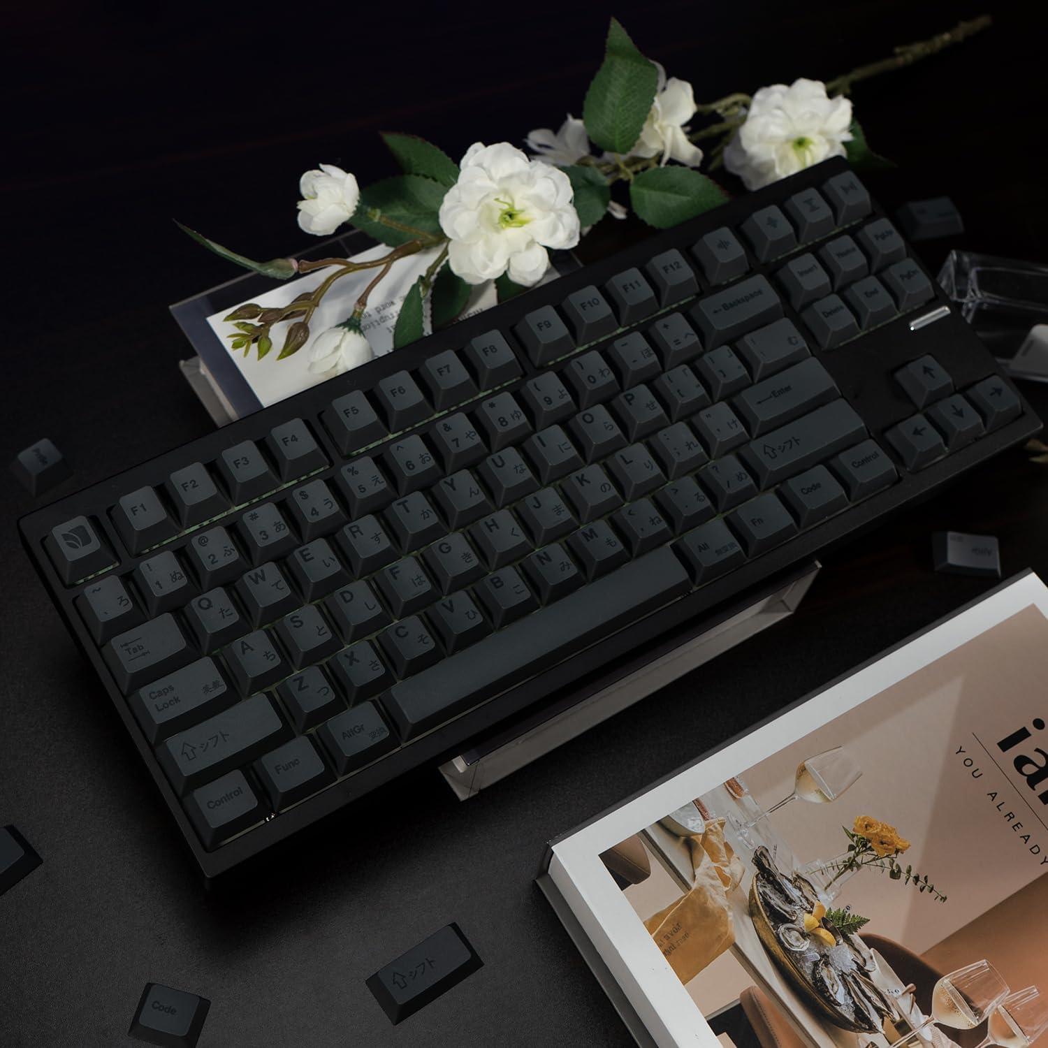 Teclas Personalizadas TIMSEKER PBT Negras ANSI 130 Unidades