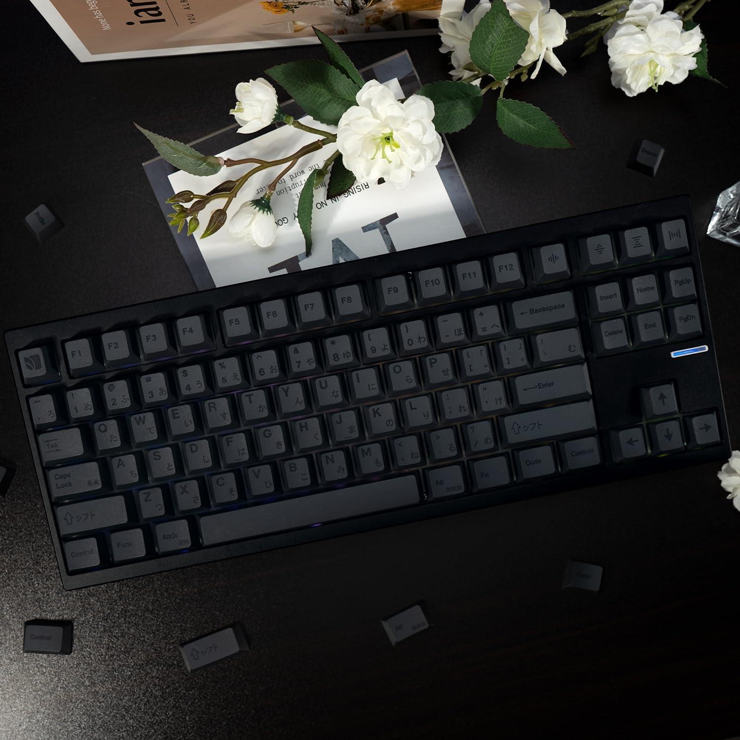 Teclas Personalizadas TIMSEKER PBT Negras ANSI 130 Unidades