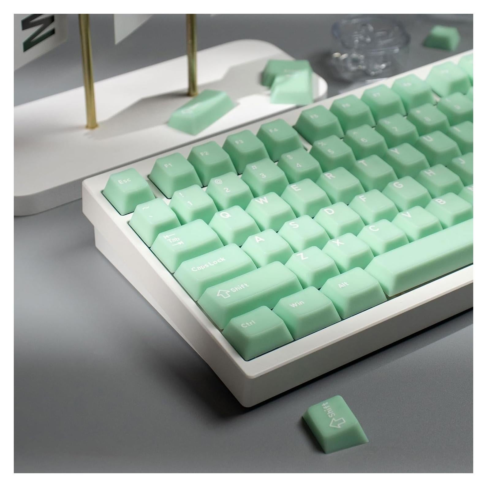 Conjunto de Teclas Mecánicas 162 Piezas Doubleshot Verde - Sumgsn