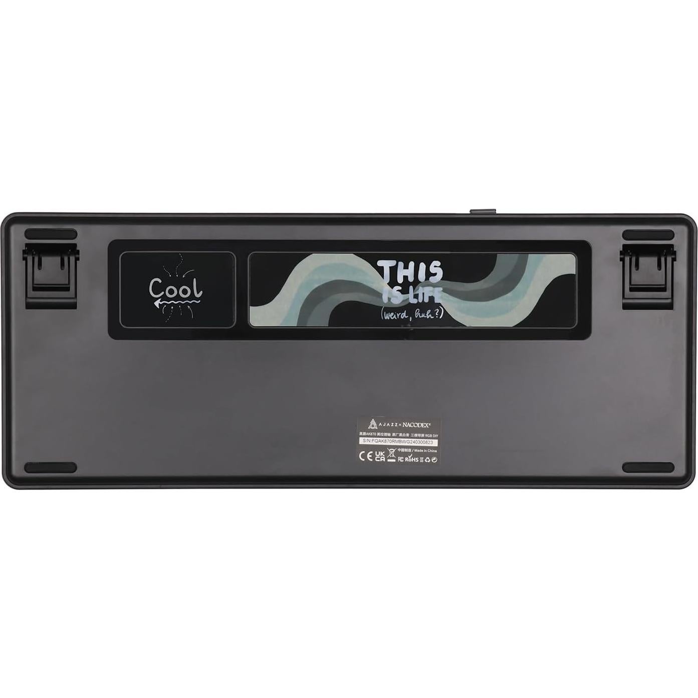 Teclado Mecánico Inalámbrico Ajazz AK870 87 Teclas RGB Negro