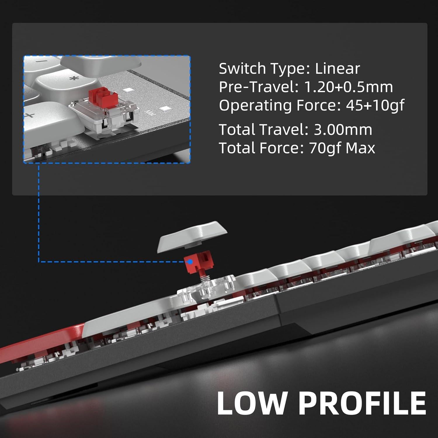 Teclado Mecánico Inalámbrico Camiysn Moon104 RGB 2.4GHz USB-C