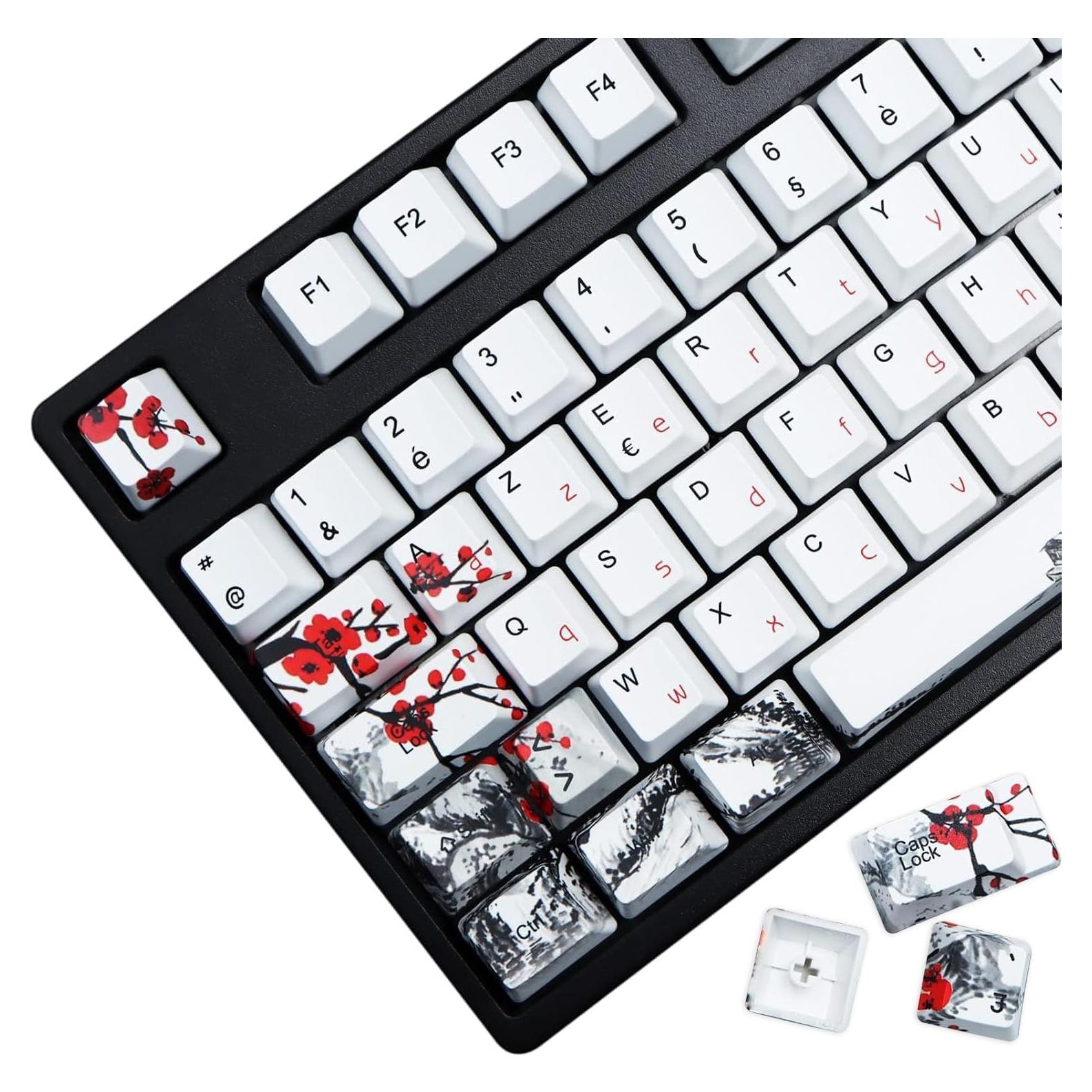 Set de Teclas Mecánicas MOLGRIA 111 PBT Flor de Ciruelo