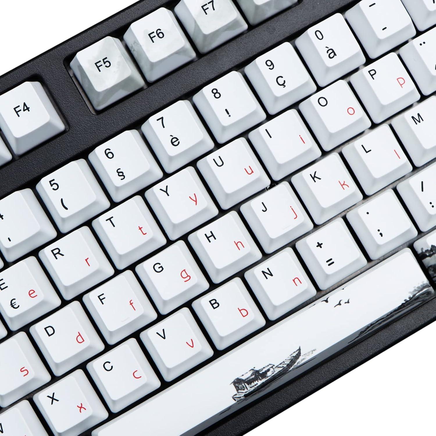 Set de Teclas Mecánicas MOLGRIA 111 PBT Flor de Ciruelo