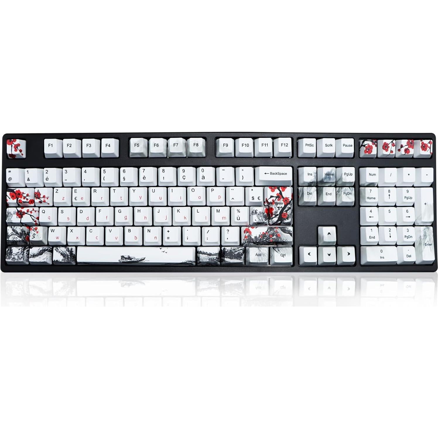 Set de Teclas Mecánicas MOLGRIA 111 PBT Flor de Ciruelo