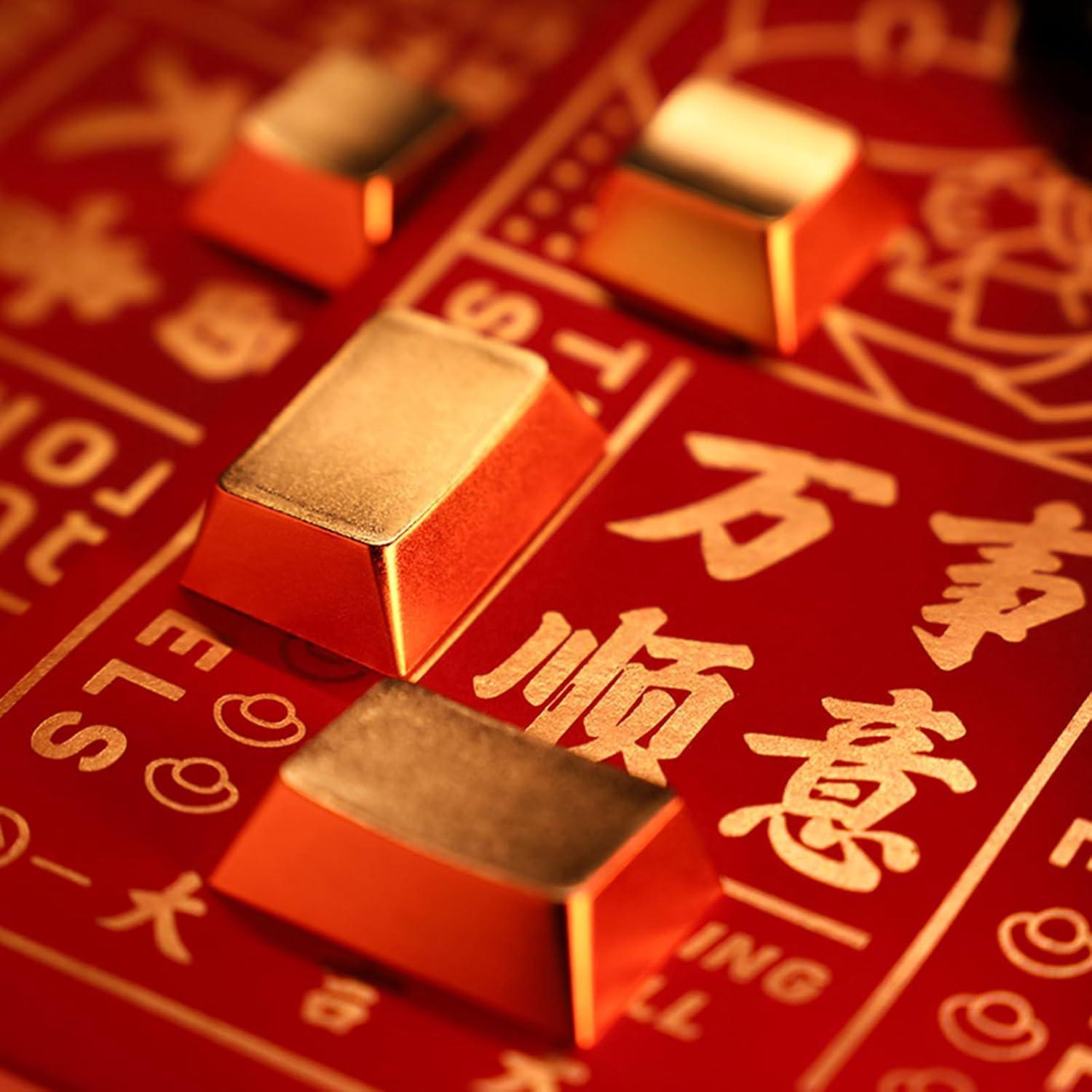 Teclas de metal doradas XUZHID para teclado mecánico - 15 piezas