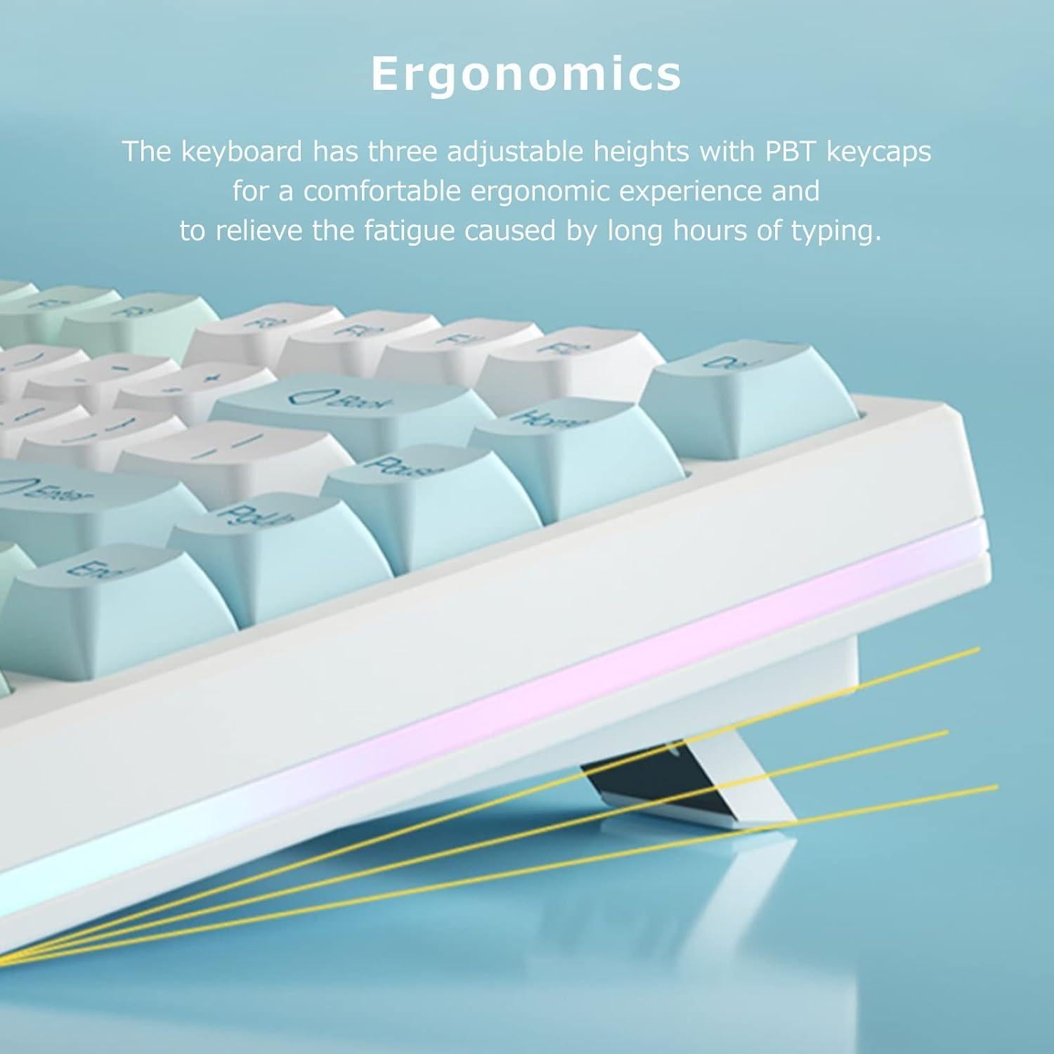 Teclado Mecánico Inalámbrico TPHRAVAL Y57 Retroiluminado RGB