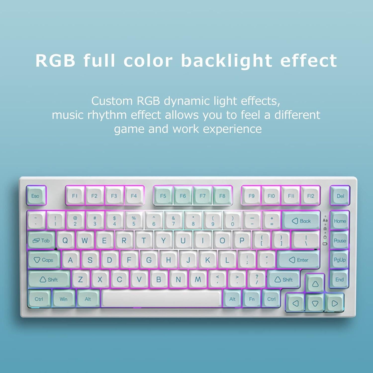 Teclado Mecánico Inalámbrico TPHRAVAL Y57 Retroiluminado RGB