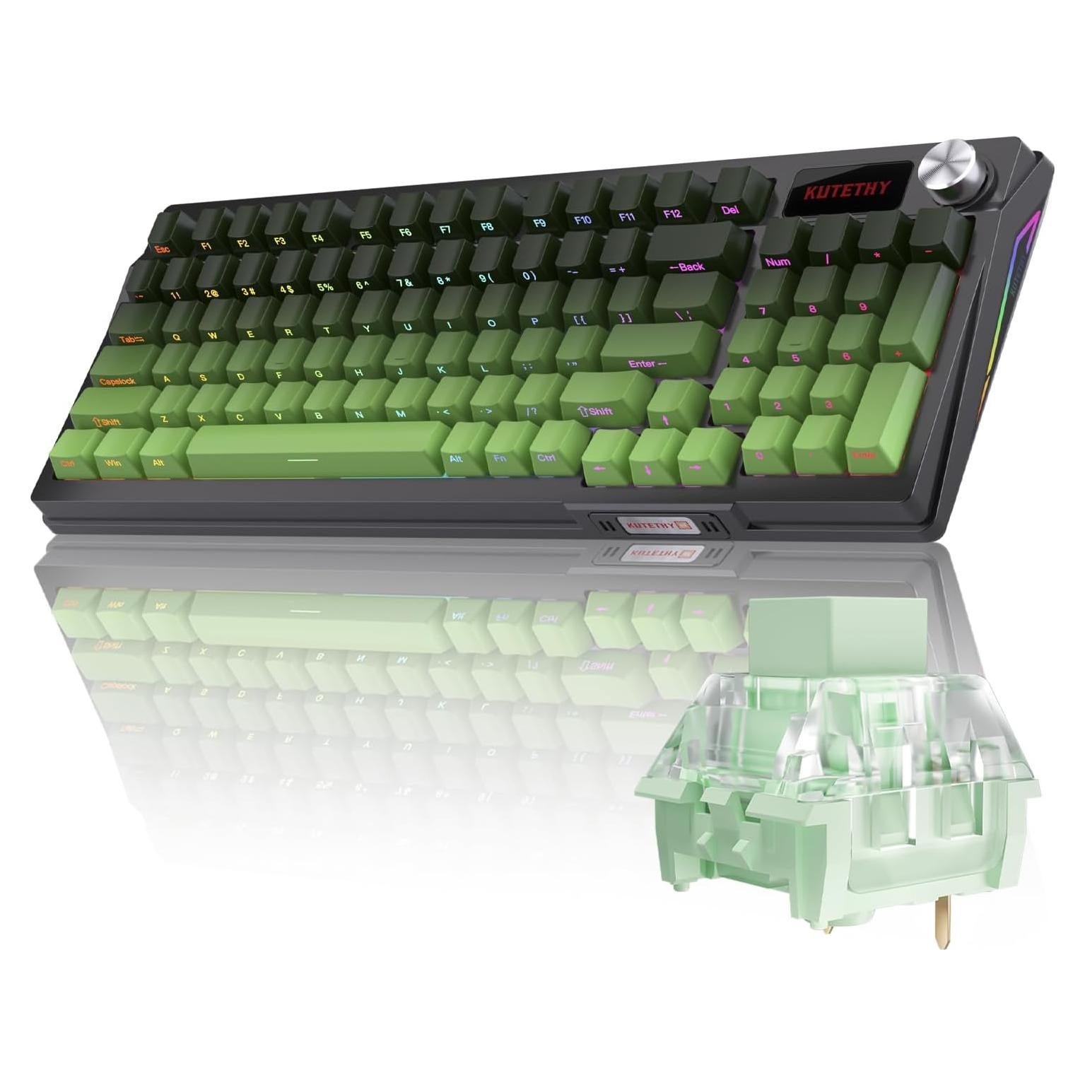 Teclado Mecánico Inalámbrico KUTETHY Kailh Bamboo RGB 98%