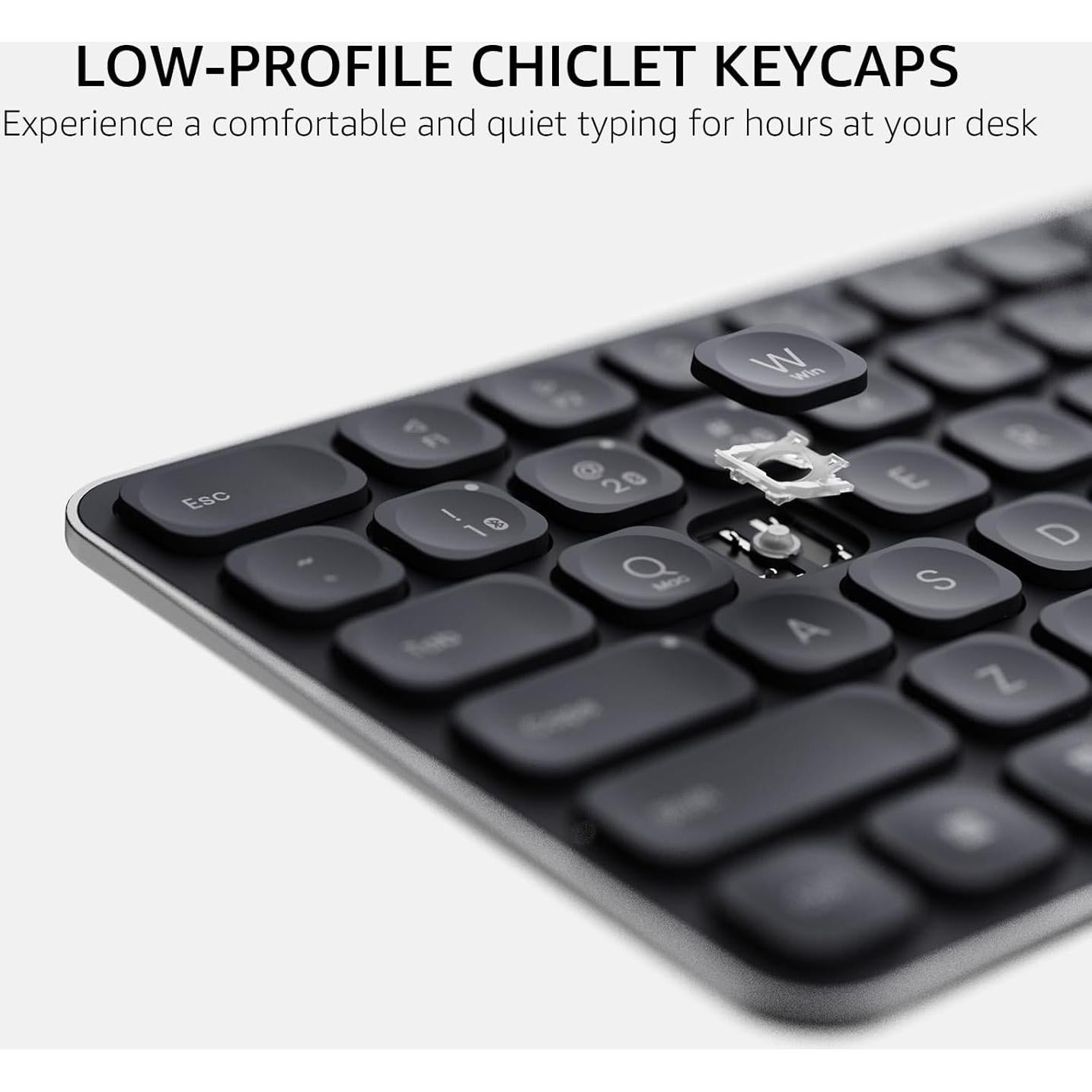 Combo Teclado y Ratón Inalámbrico Rapoo 9560M, USB-C, Silencioso