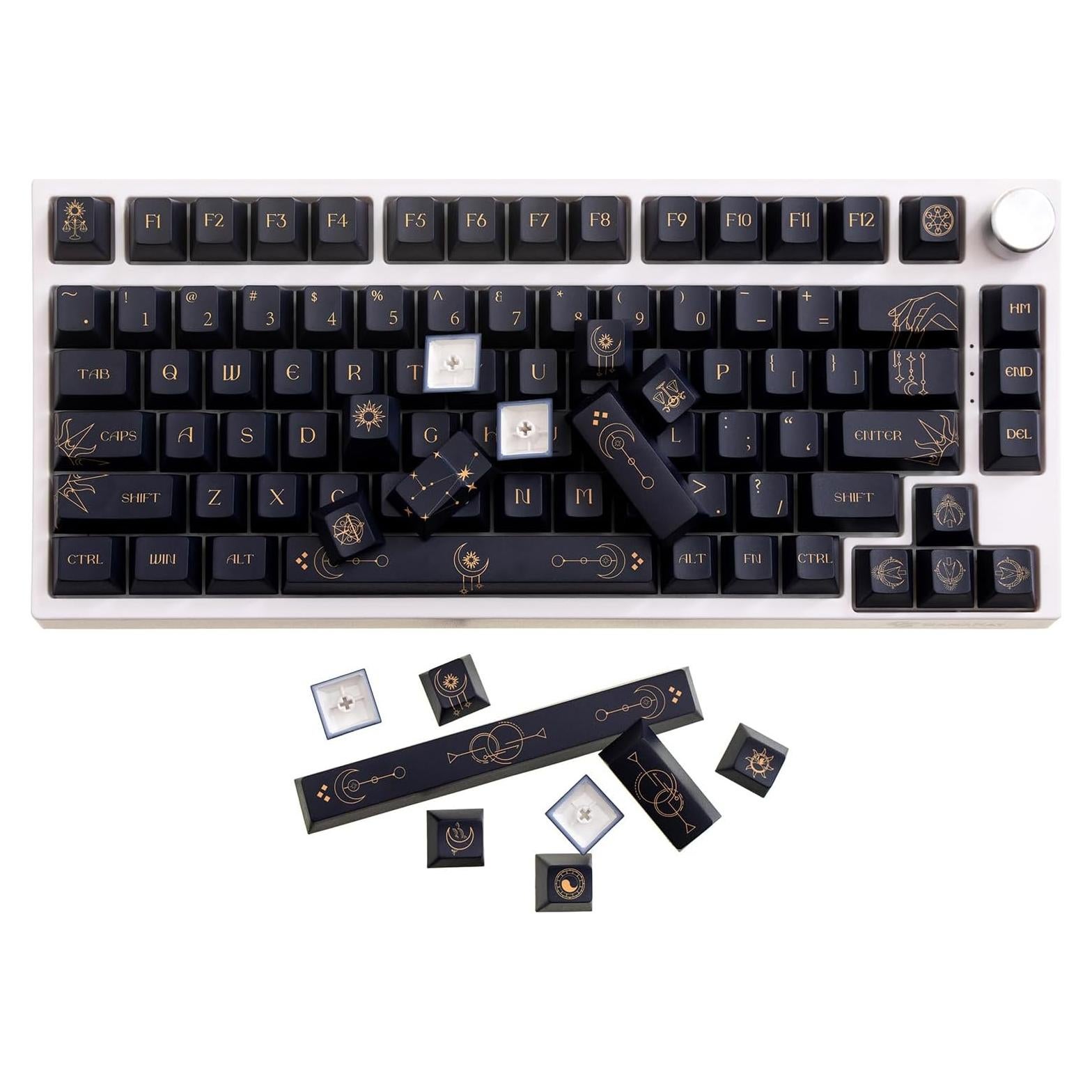 Conjunto de Teclas GK GAMAKAY 150 PBT Cherry Tema Constellation