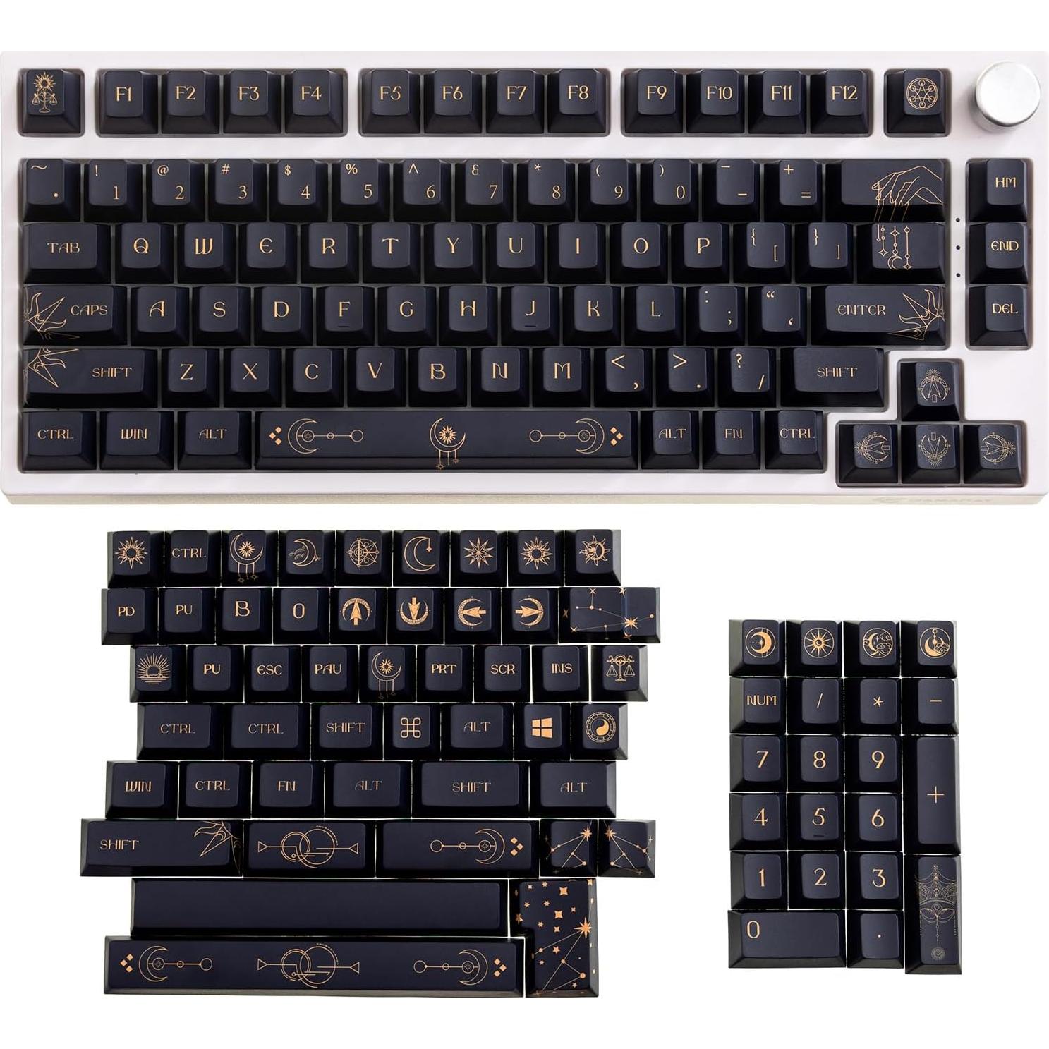 Conjunto de Teclas GK GAMAKAY 150 PBT Cherry Tema Constellation