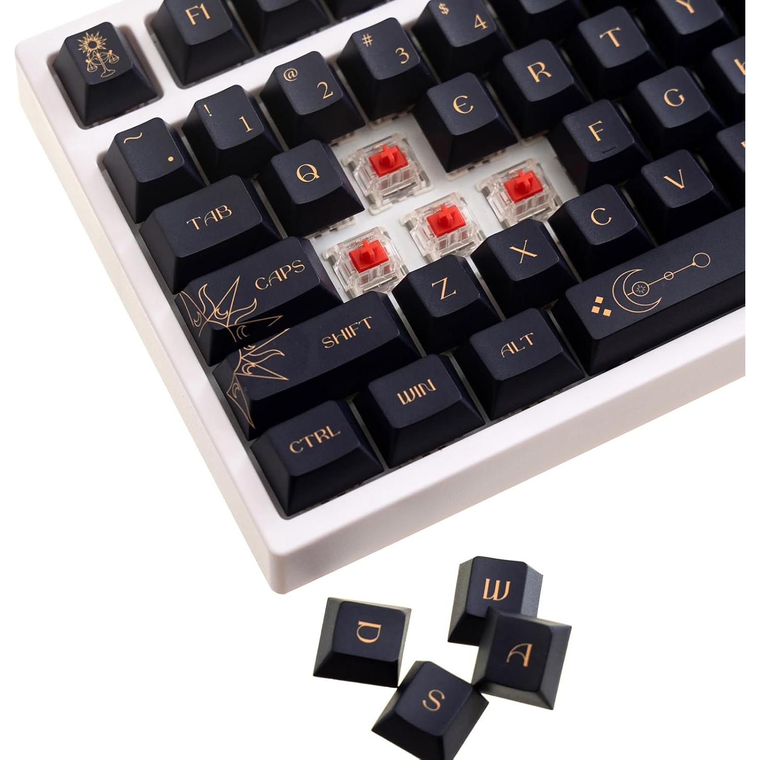 Conjunto de Teclas GK GAMAKAY 150 PBT Cherry Tema Constellation