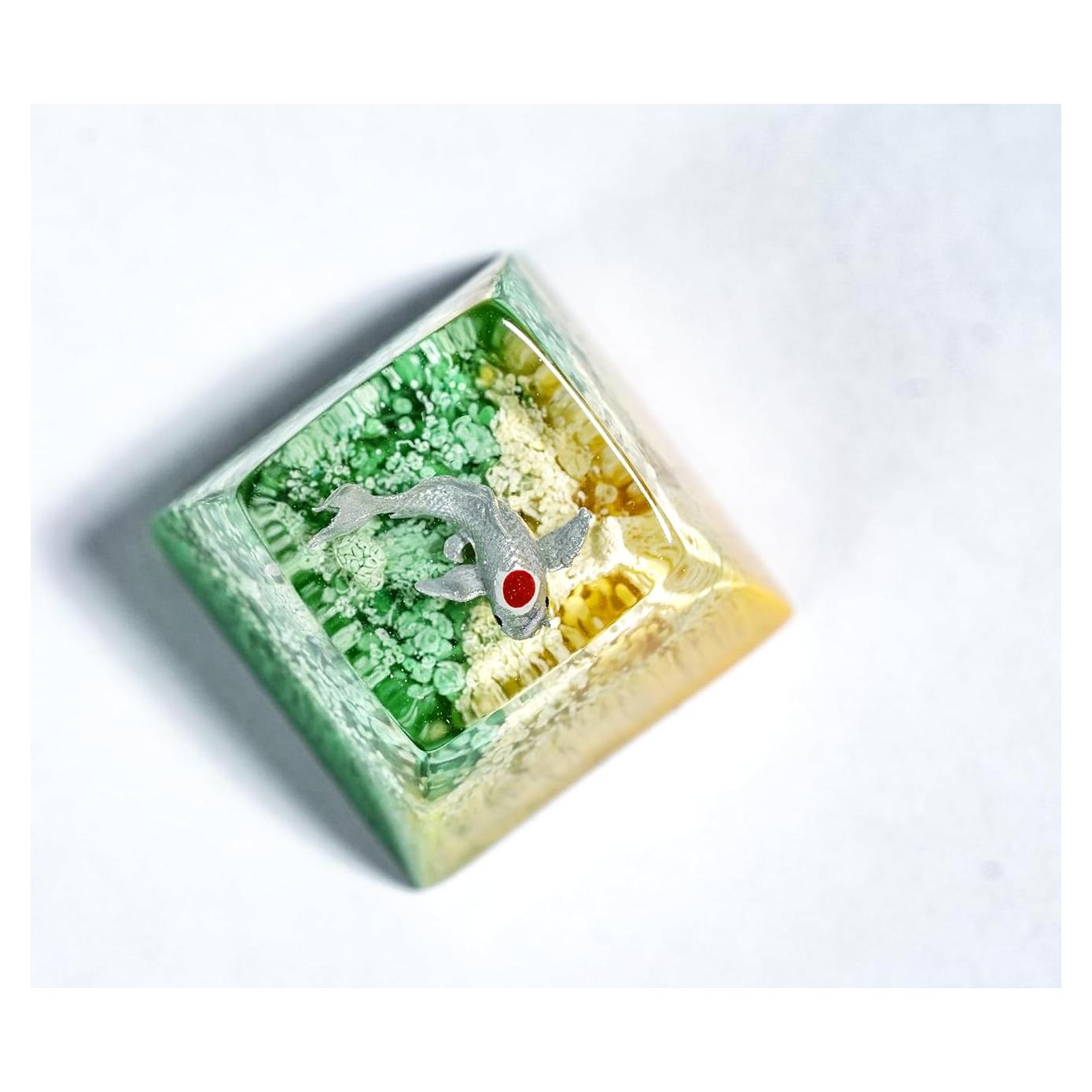 Teclas Artesanales Cherry MX Otaku Kraft 1U Esmeralda Gris