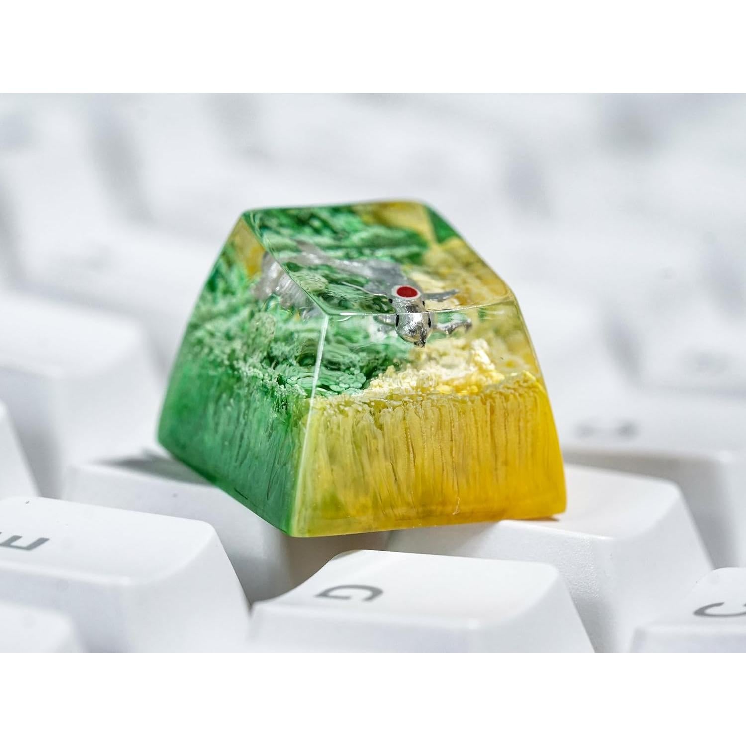 Teclas Artesanales Cherry MX Otaku Kraft 1U Esmeralda Gris