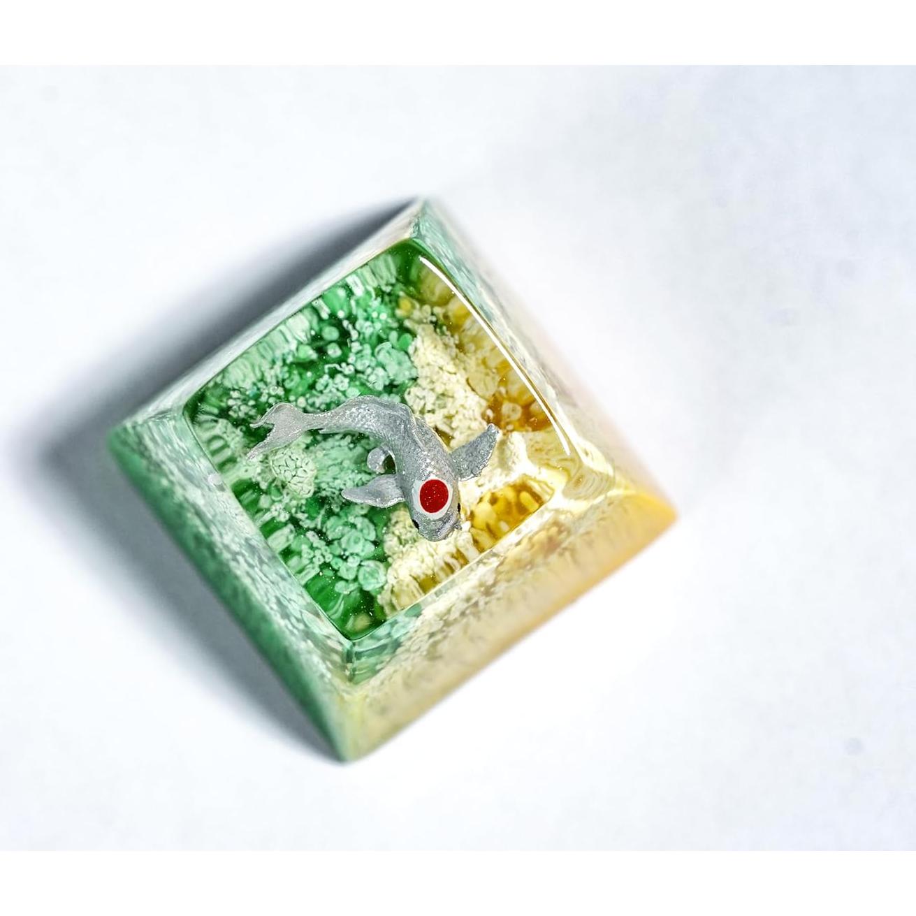 Teclas Artesanales Cherry MX Otaku Kraft 1U Esmeralda Gris