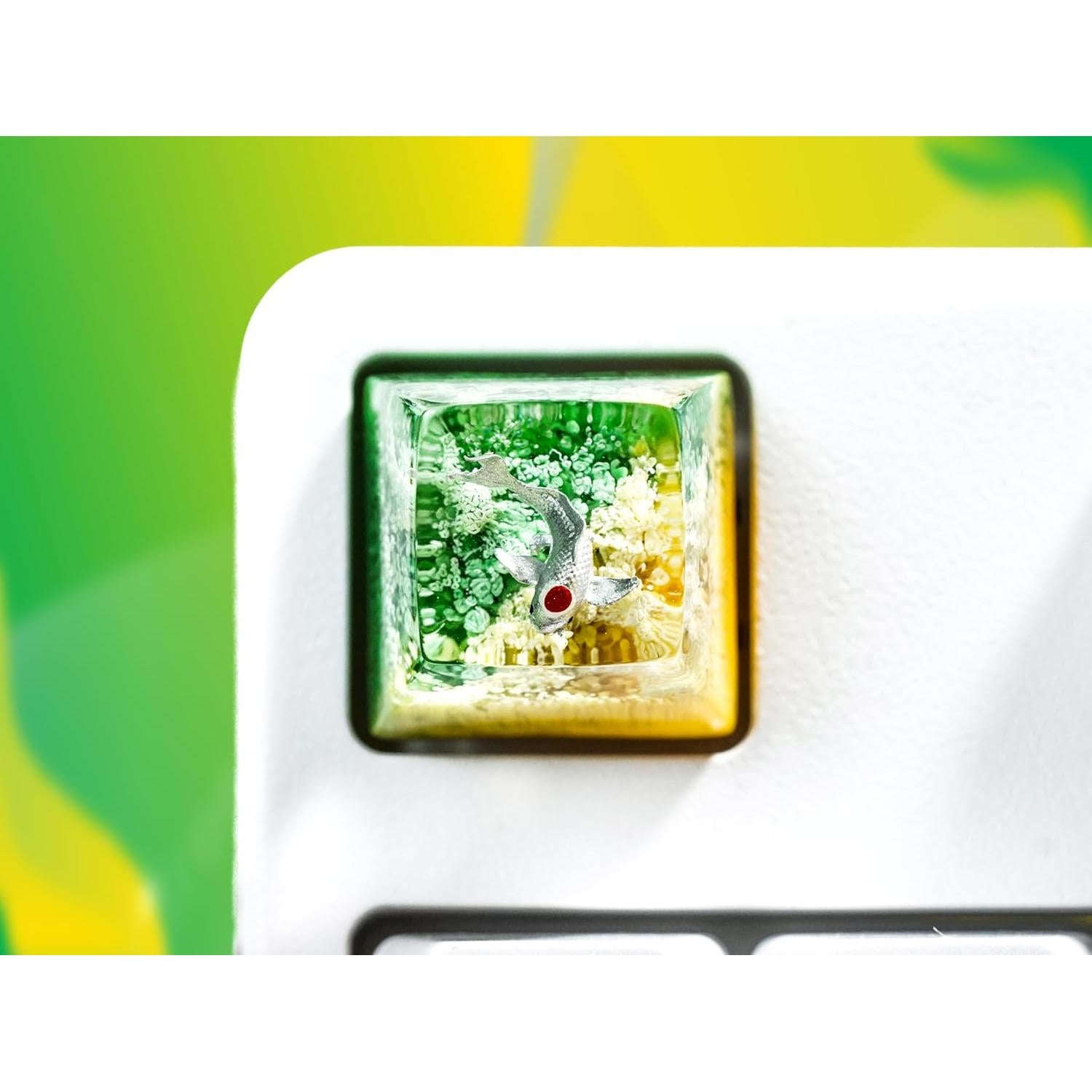 Teclas Artesanales Cherry MX Otaku Kraft 1U Esmeralda Gris