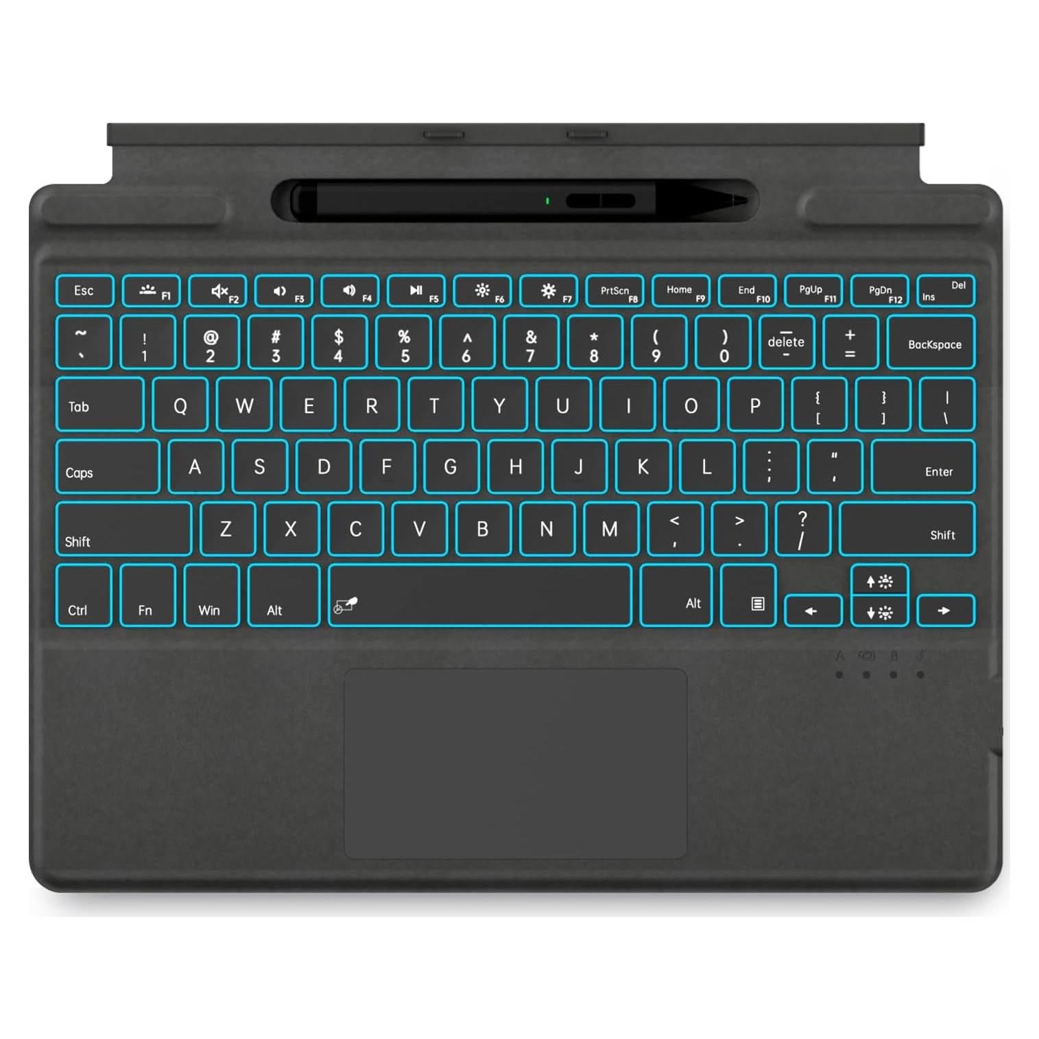 Teclado Inalámbrico Retroiluminado Jvkzaen para Surface Pro 11/10/9/8/X