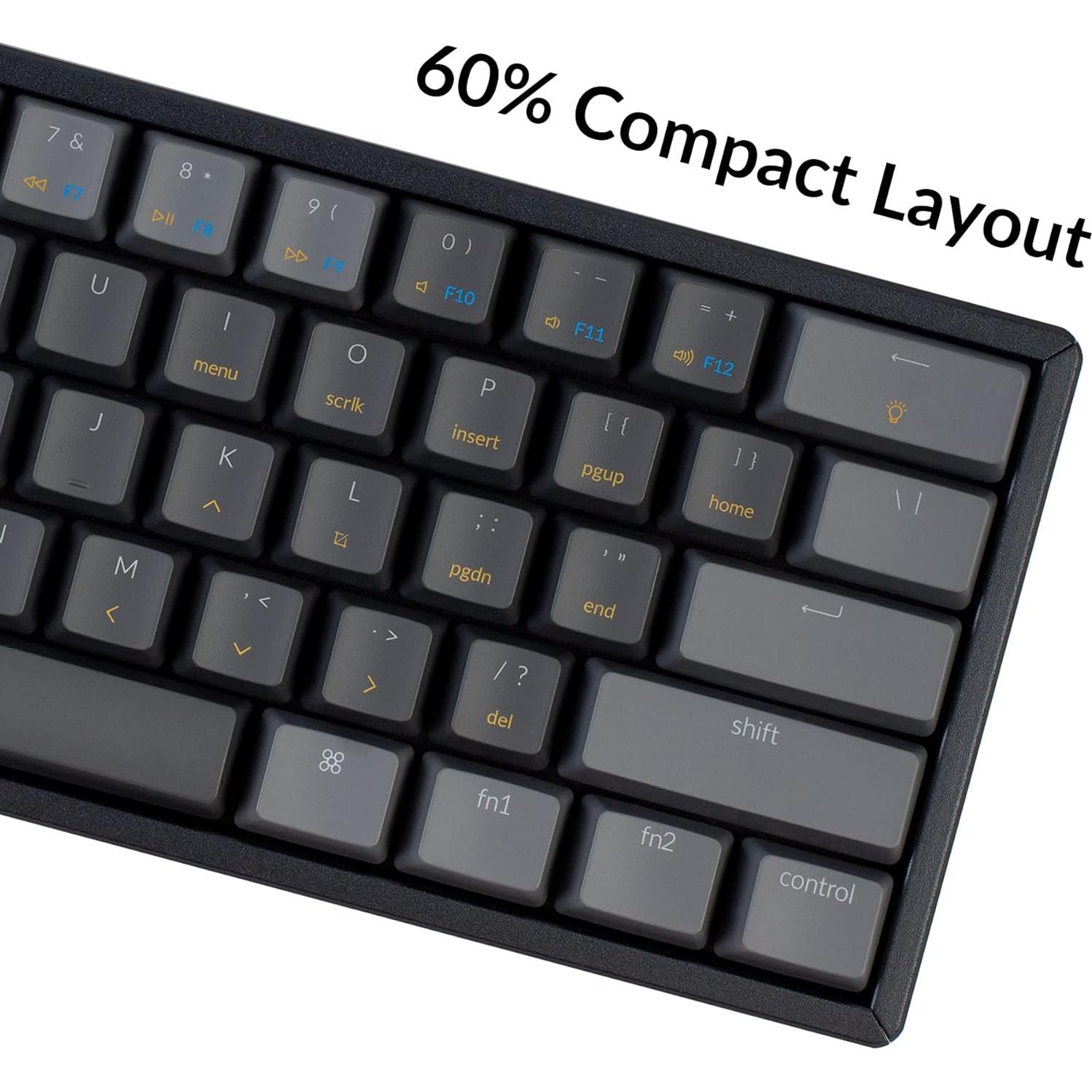 Teclado Mecánico Inalámbrico Keychron K12 RGB 60% Hot-Swappable