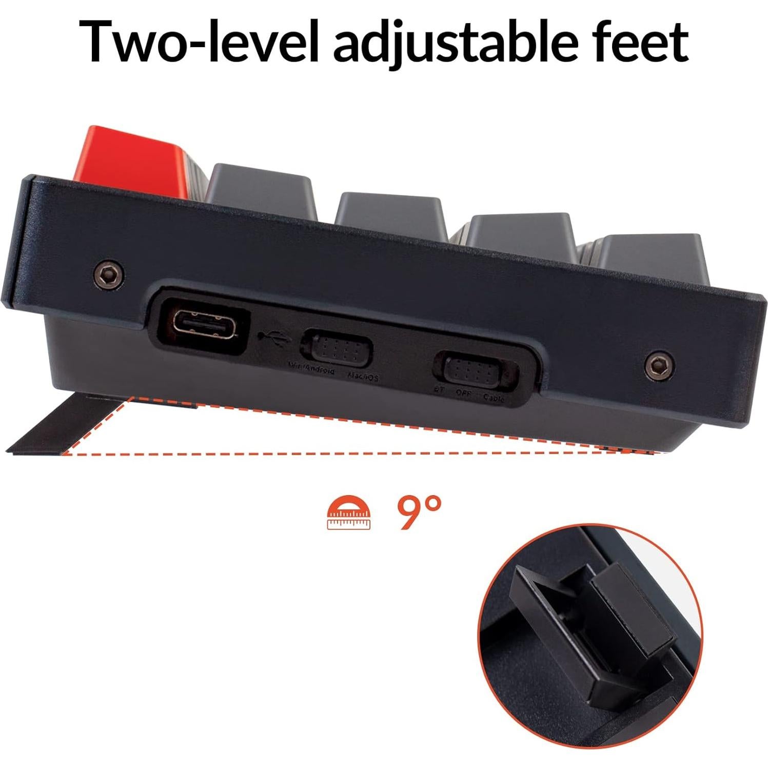 Teclado Mecánico Inalámbrico Keychron K12 RGB 60% Hot-Swappable