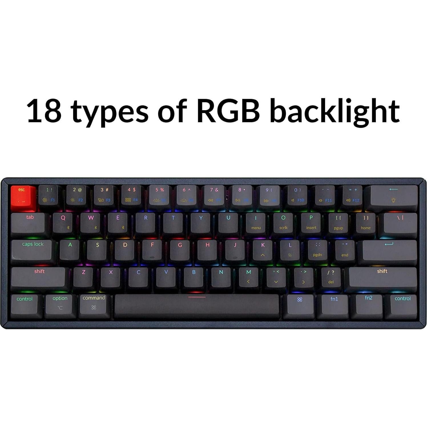 Teclado Mecánico Inalámbrico Keychron K12 RGB 60% Hot-Swappable