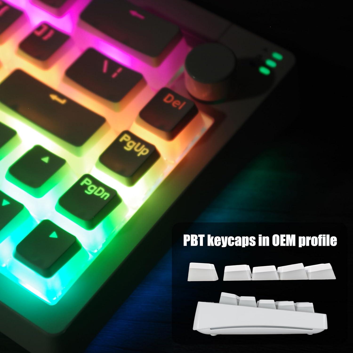 Teclado Mecánico Gaming Inalámbrico VirtDream R66 RGB 65%