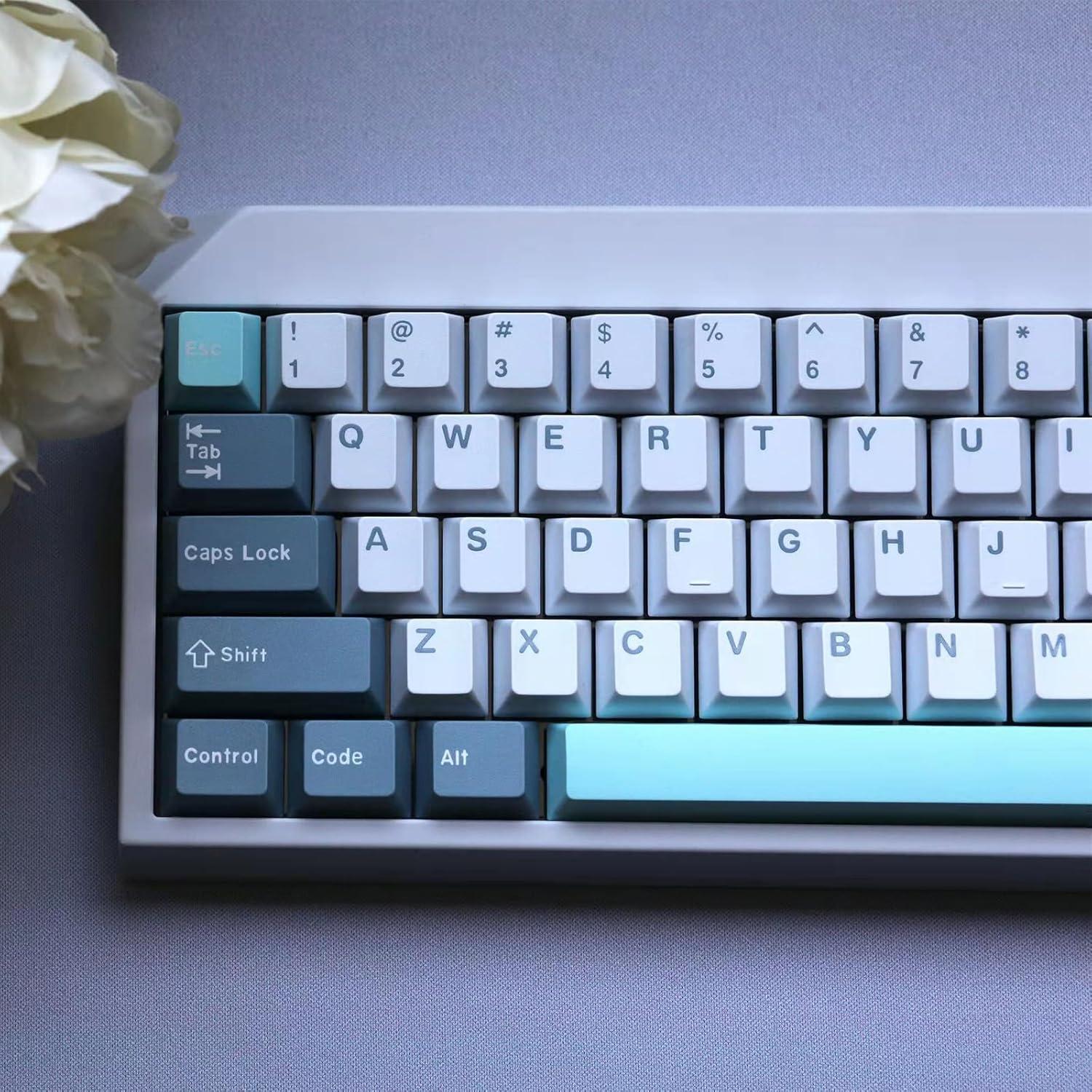 Juego de Teclas Mecánicas Sumgsn PBT Doble Inyección 163 Teclas