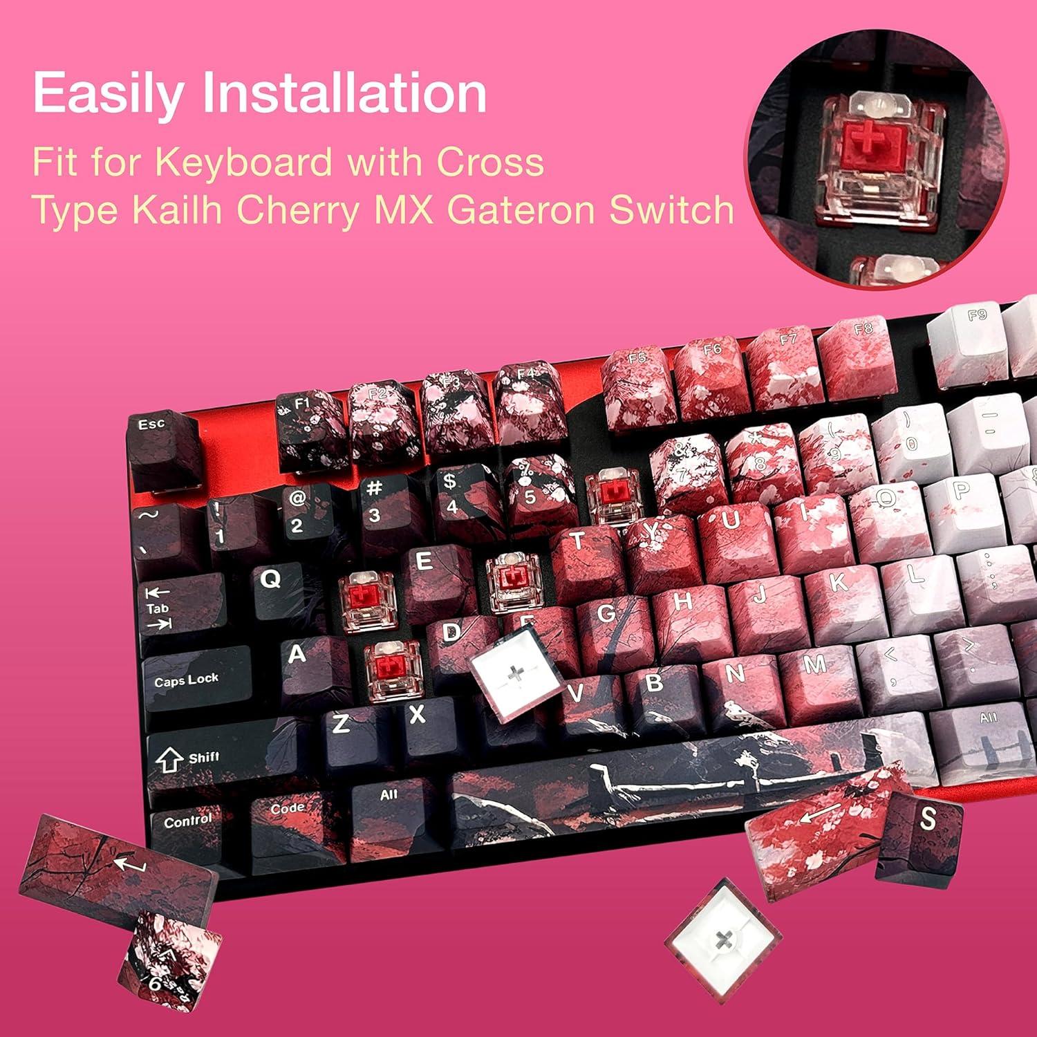 Teclas de PBT GunMjo para Teclado Mecánico Cherry MX 61/87/104