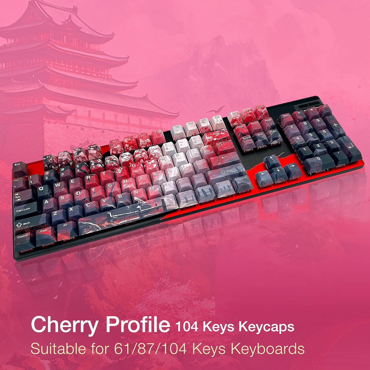 Teclas de PBT GunMjo para Teclado Mecánico Cherry MX 61/87/104