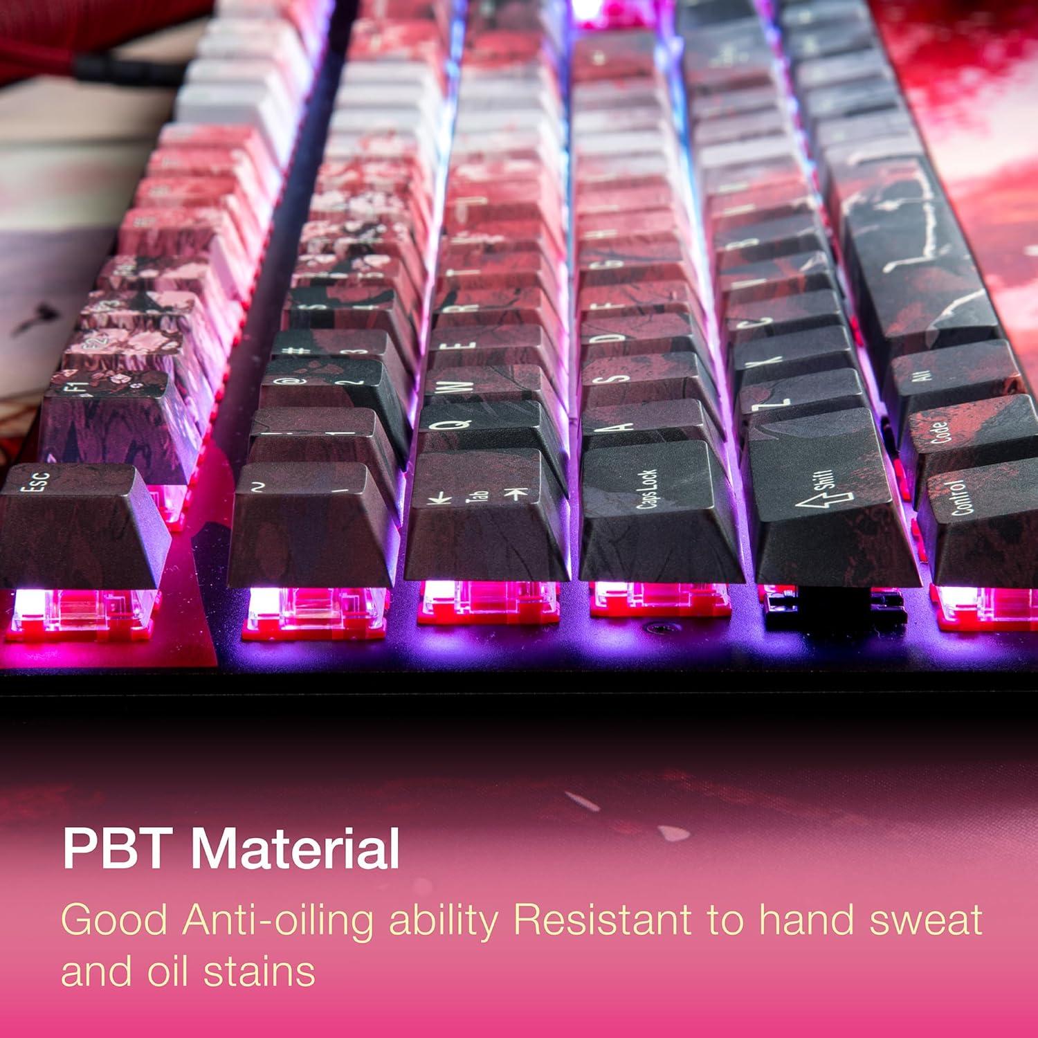 Teclas de PBT GunMjo para Teclado Mecánico Cherry MX 61/87/104