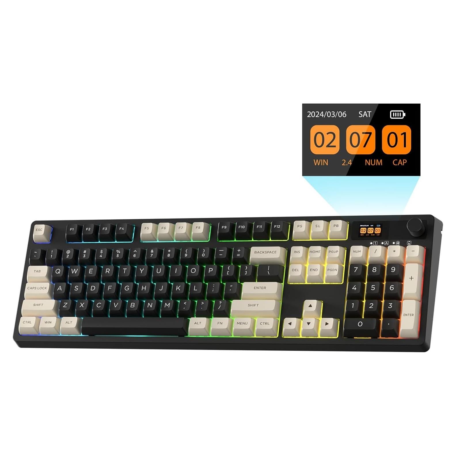 Teclado Mecánico Inalámbrico LTC NB1041 PRO RGB 104 Teclas