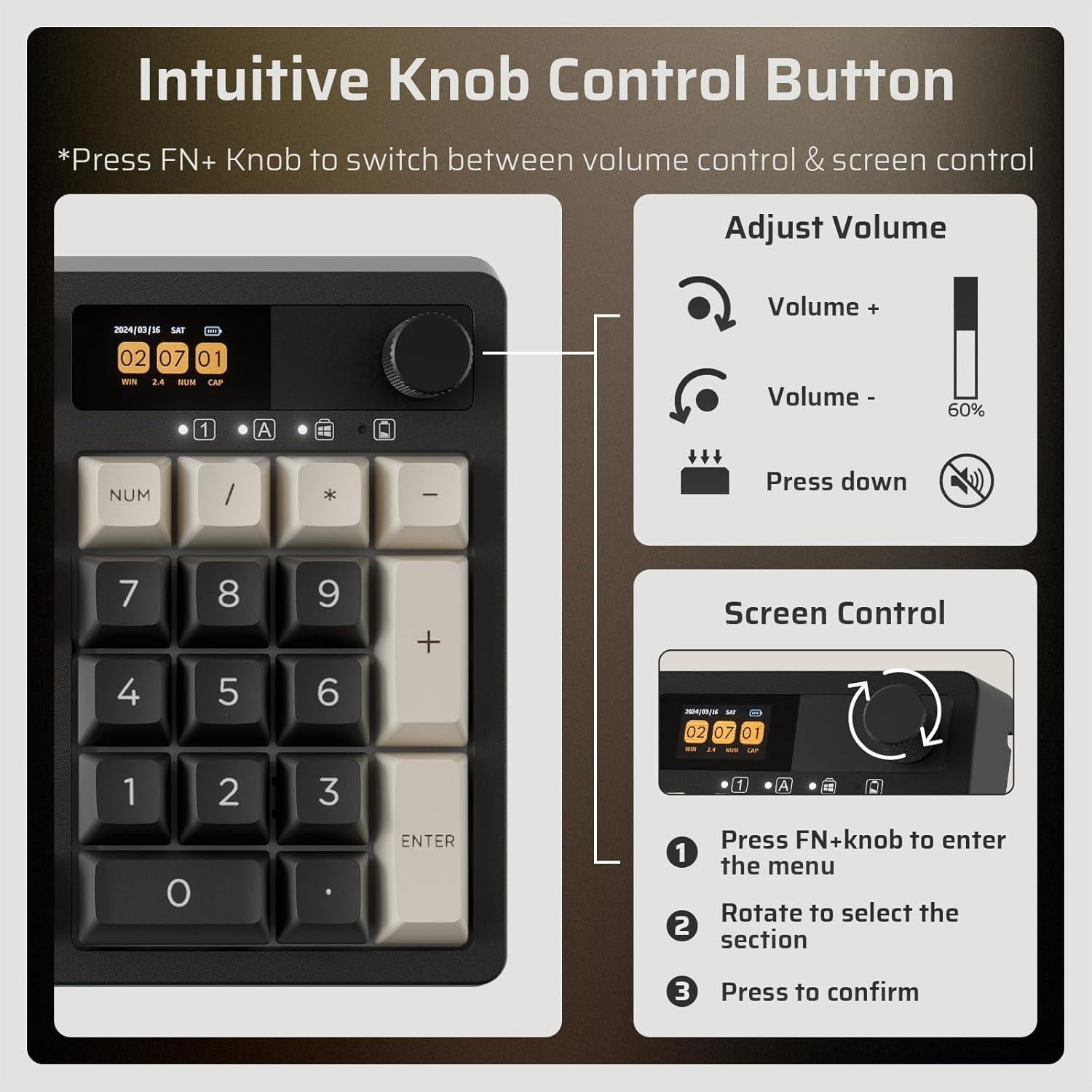 Teclado Mecánico Inalámbrico LTC NB1041 PRO RGB 104 Teclas